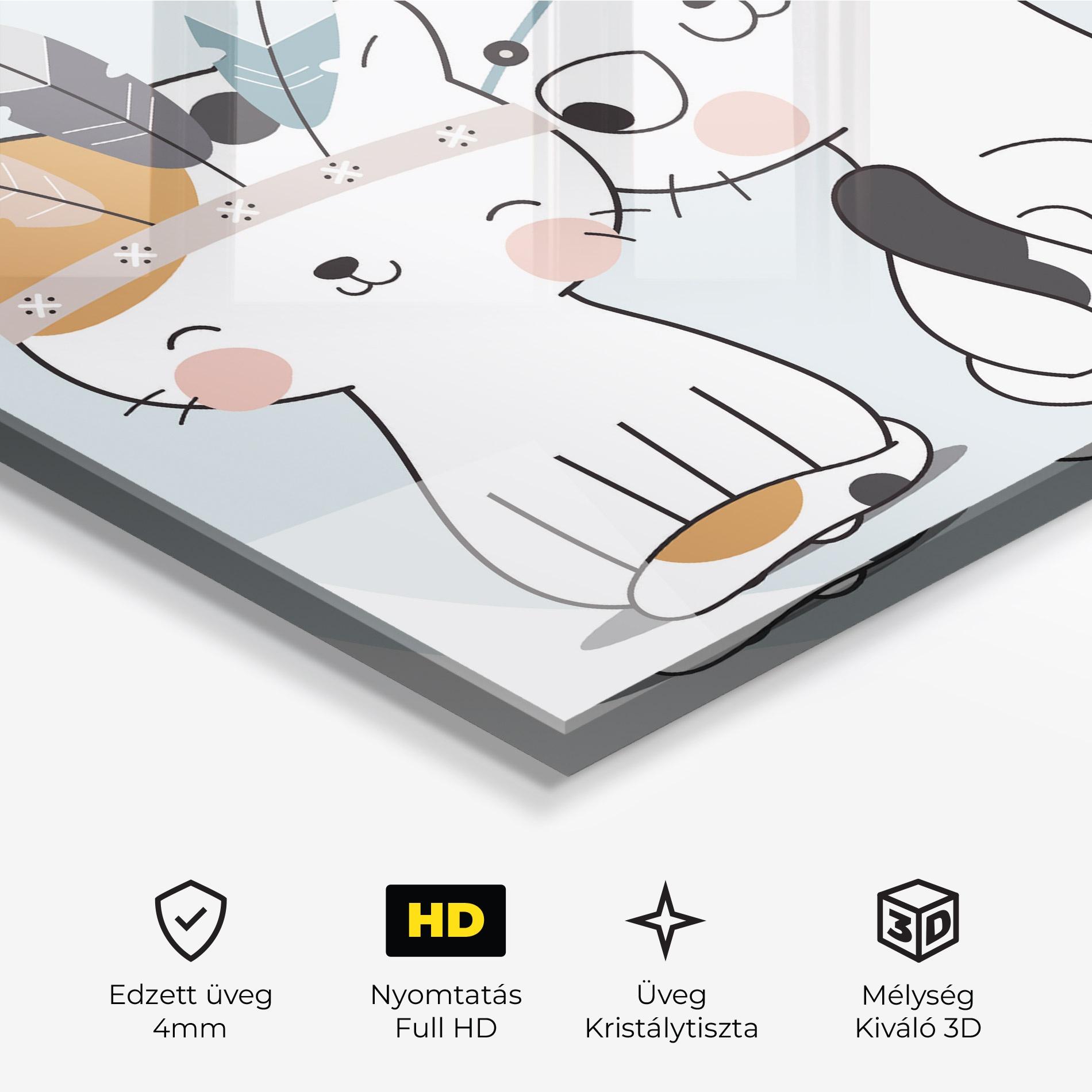 Üvegkép Bff Cats mockup 3