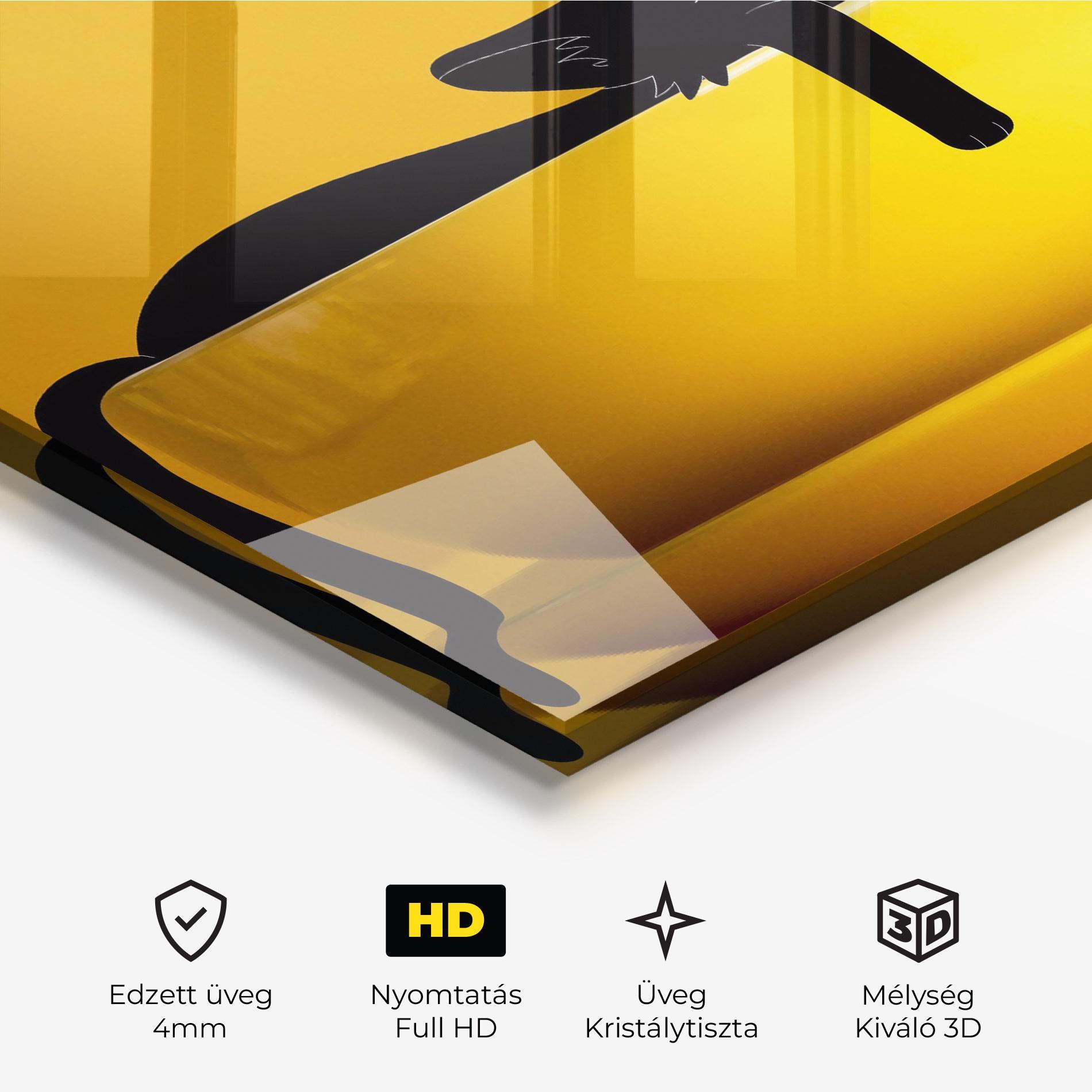 Üvegkép Cat In A Cup mockup 3