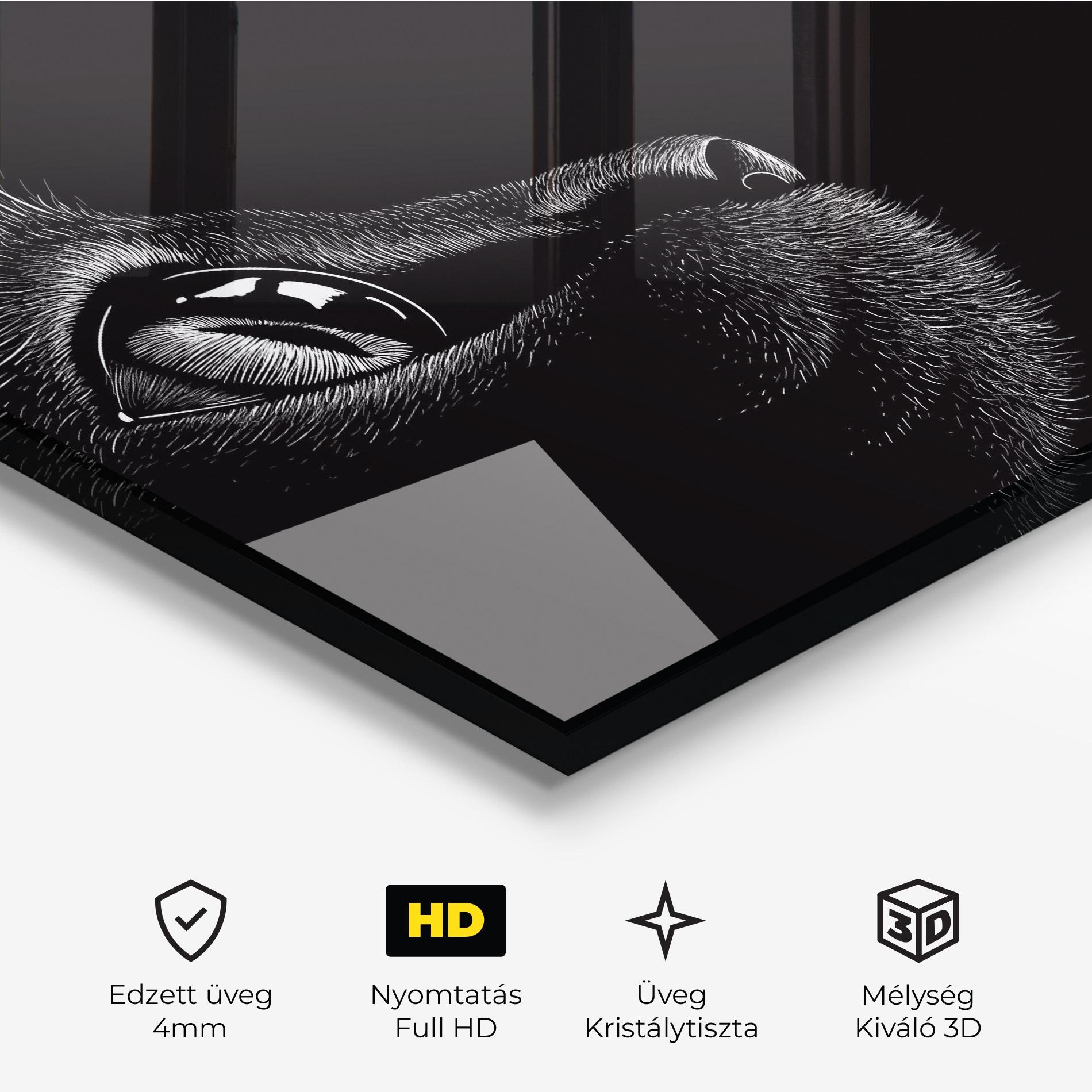 Üvegkép Glass Eye Cat mockup 3