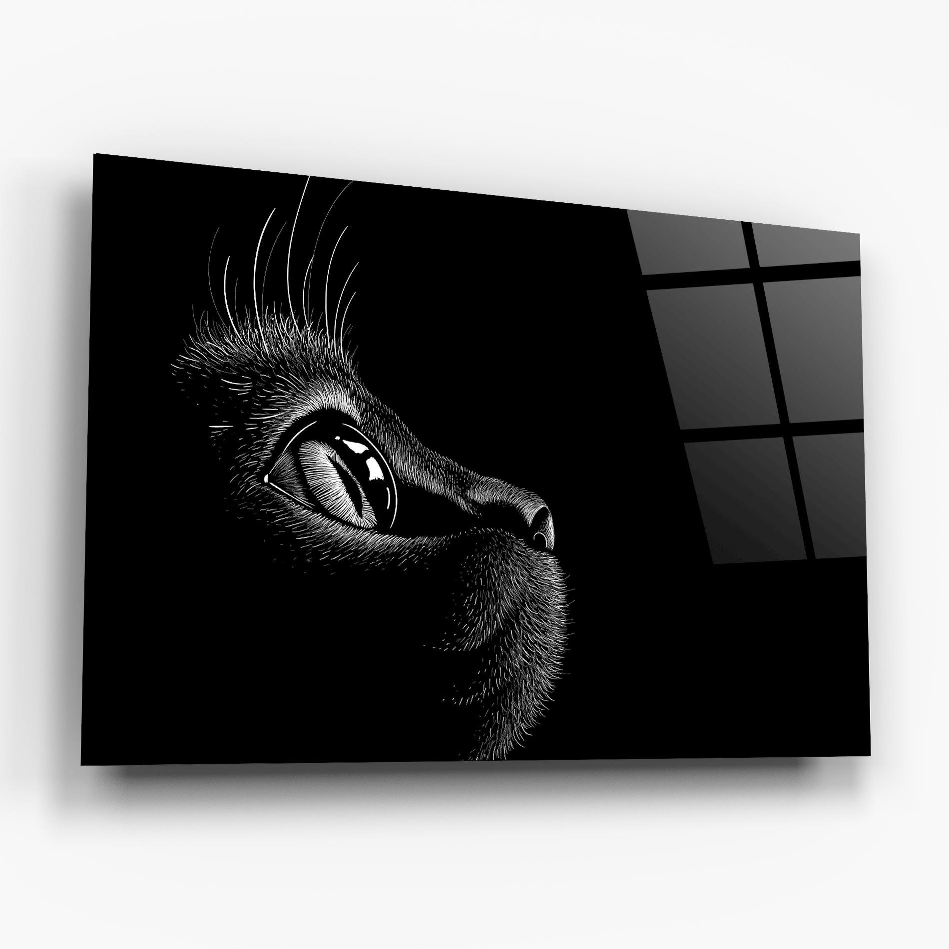 Üvegkép Glass Eye Cat mockup 6