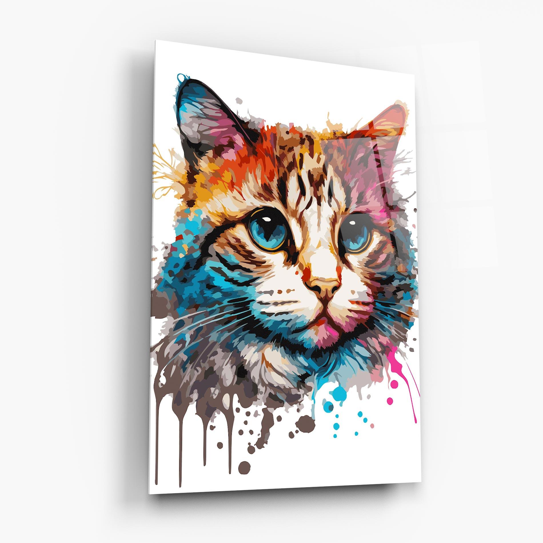 Üvegkép Blue Eyes Cat mockup 6