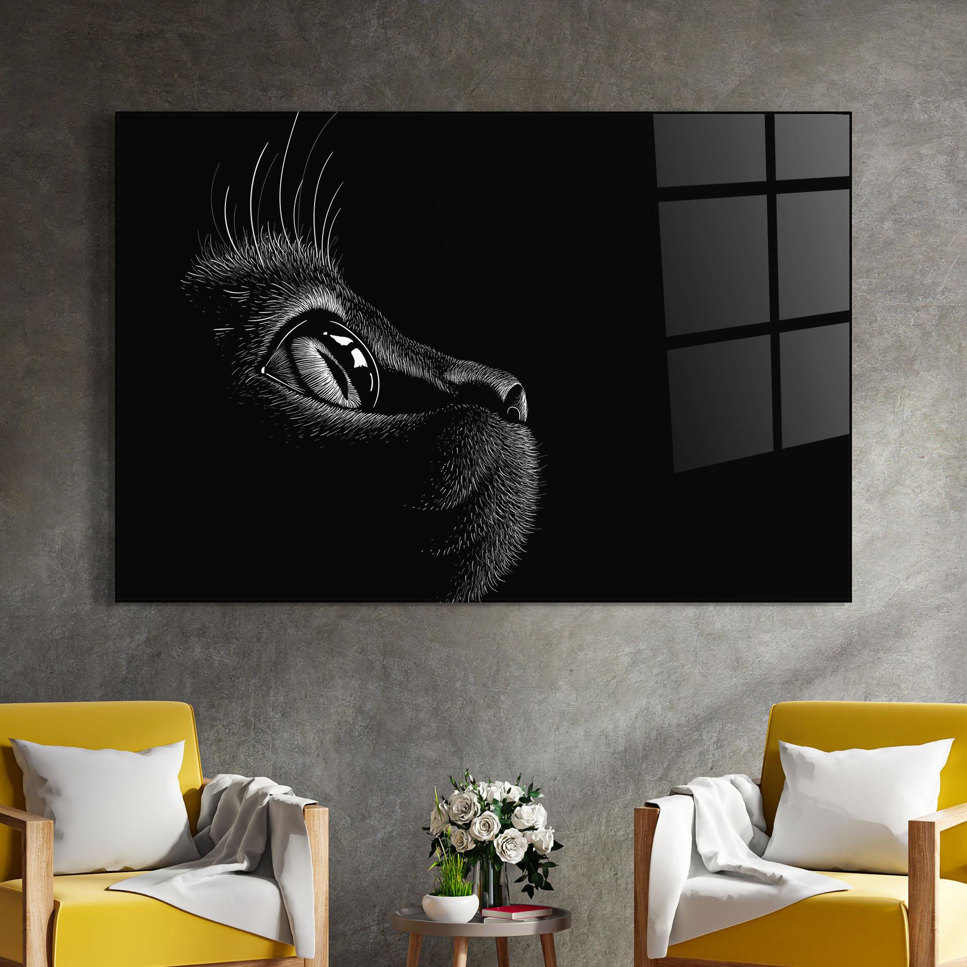 Üvegkép Glass Eye Cat mockup 4