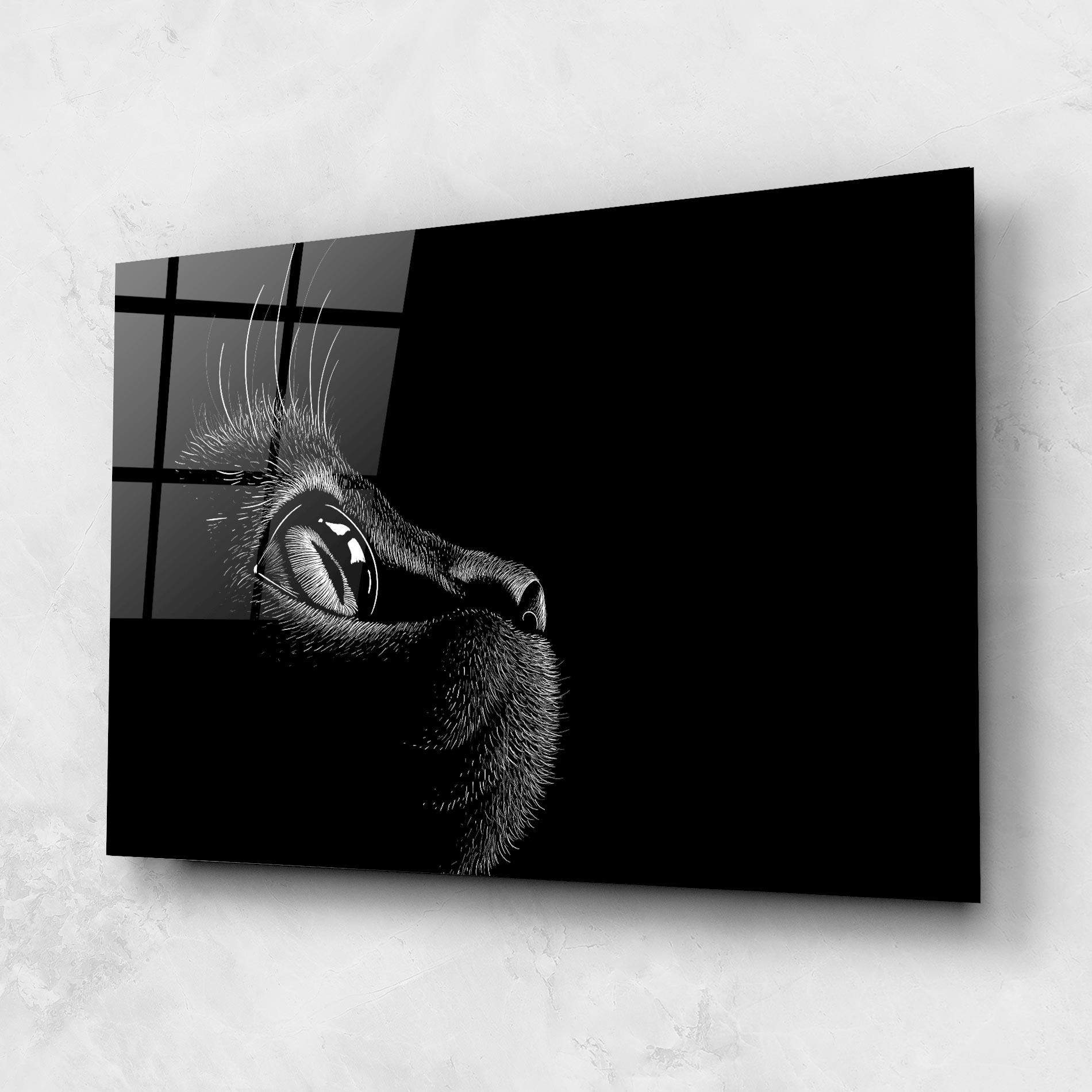 Üvegkép Glass Eye Cat mockup 1