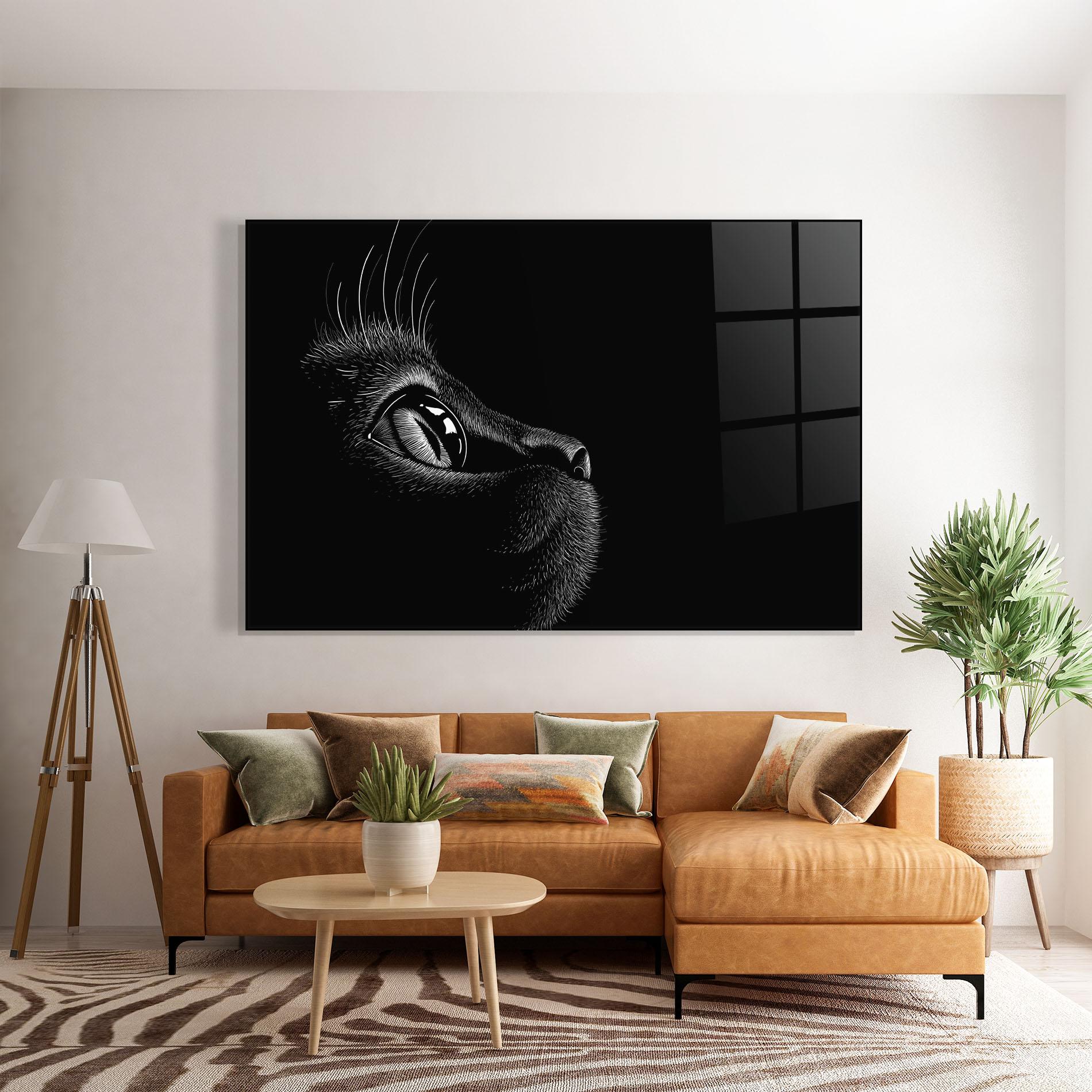 Üvegkép Glass Eye Cat mockup 7