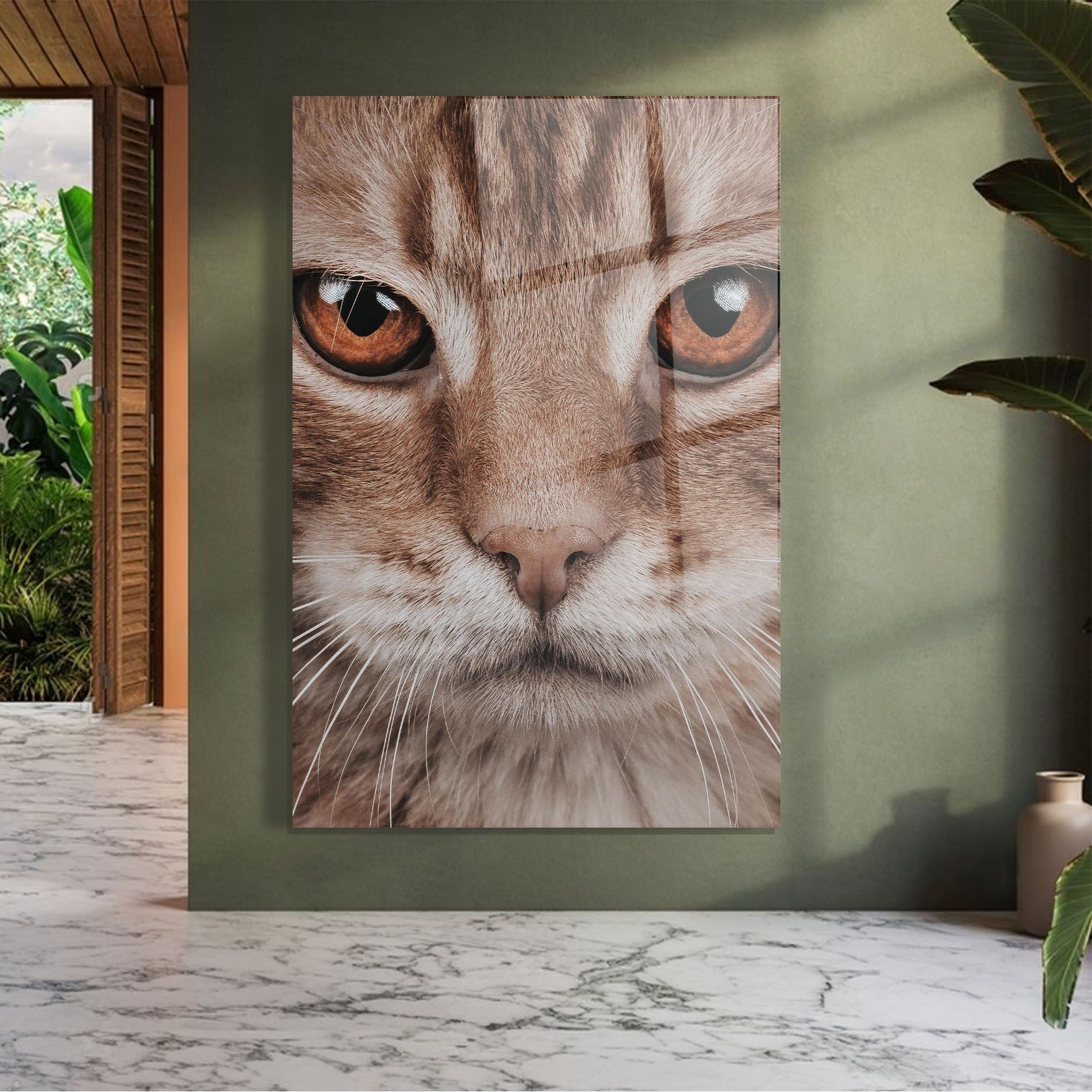 Fire Eyes Cat mockup 7