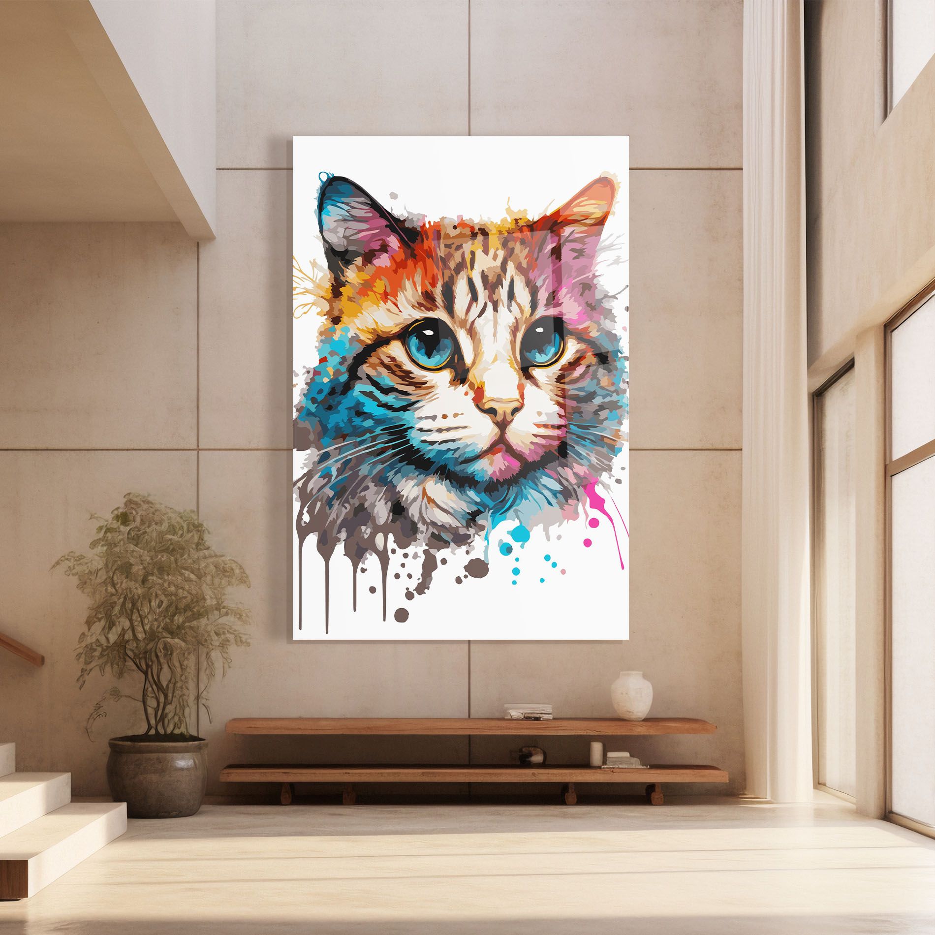 Blue Eyes Cat mockup 8