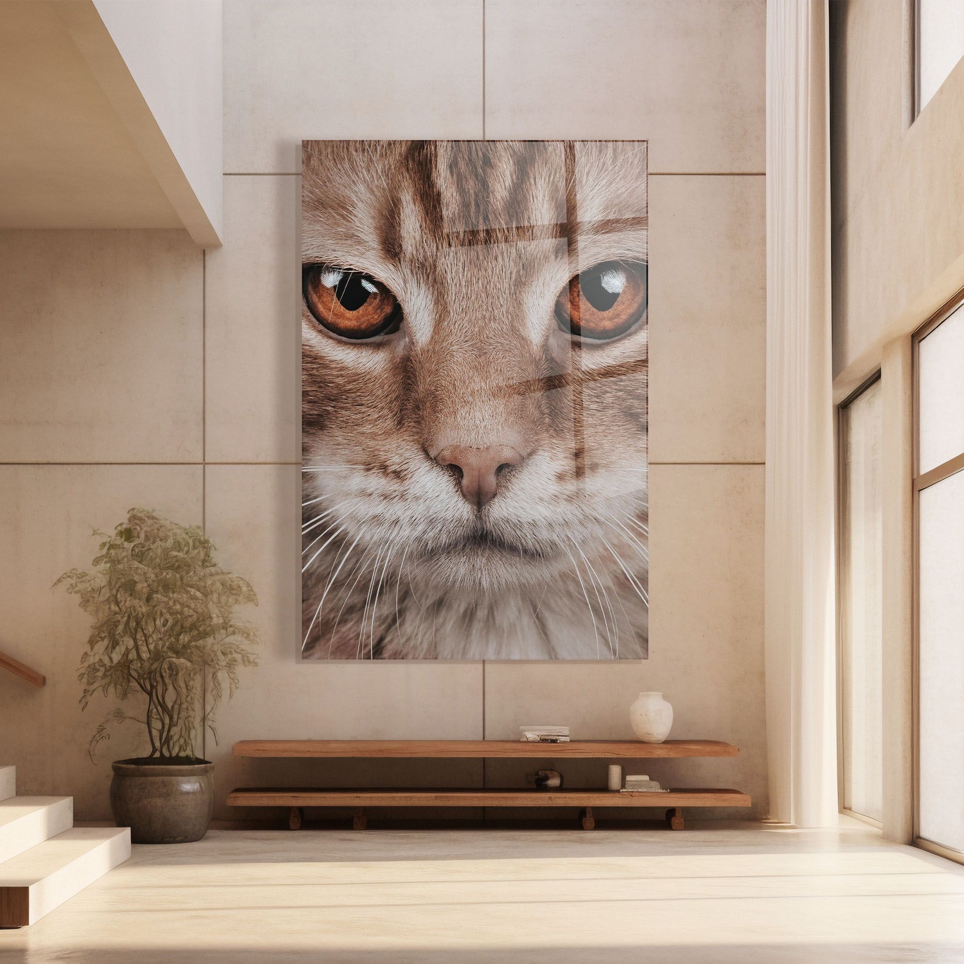 Fire Eyes Cat mockup 8