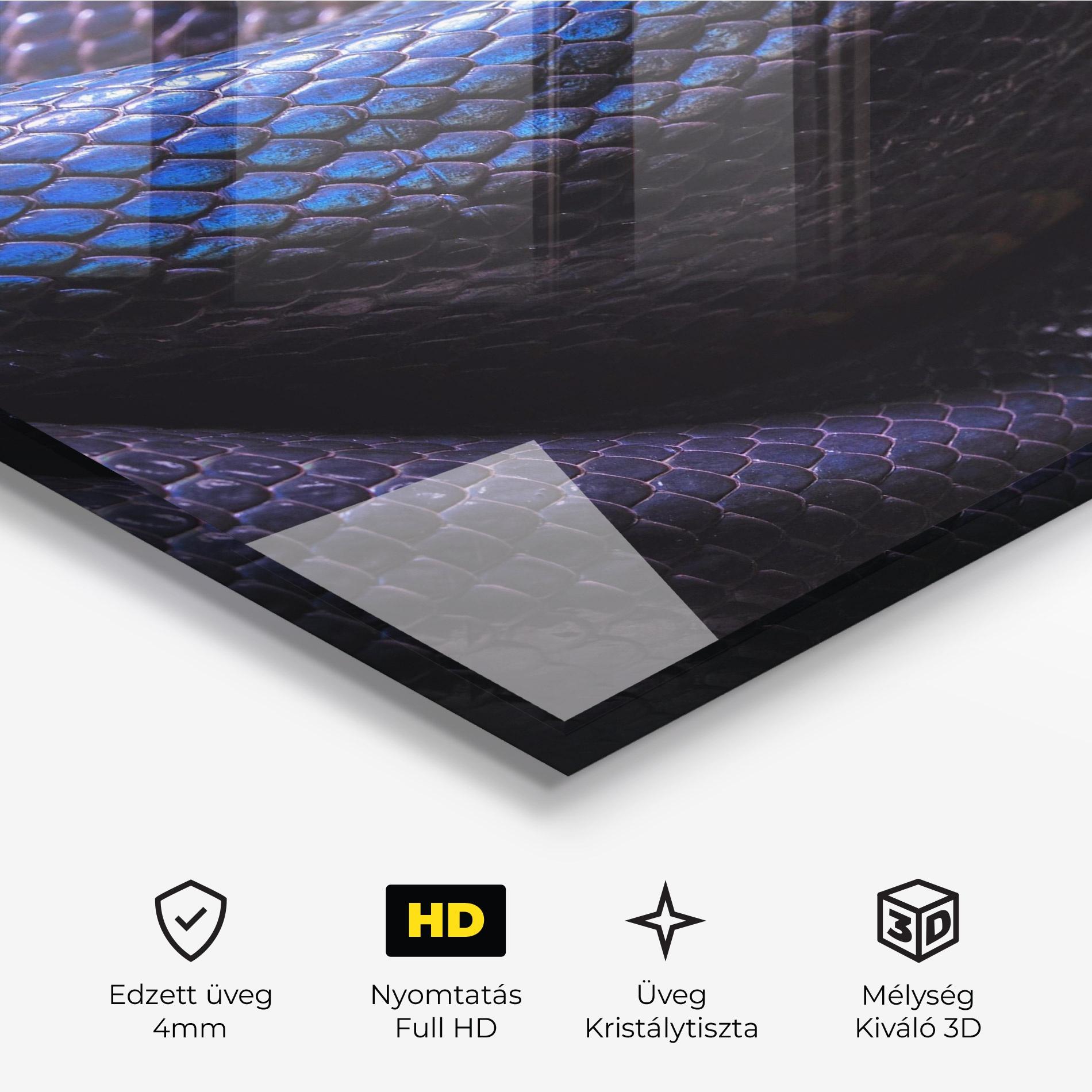 Üvegkép Snake Skin mockup 3
