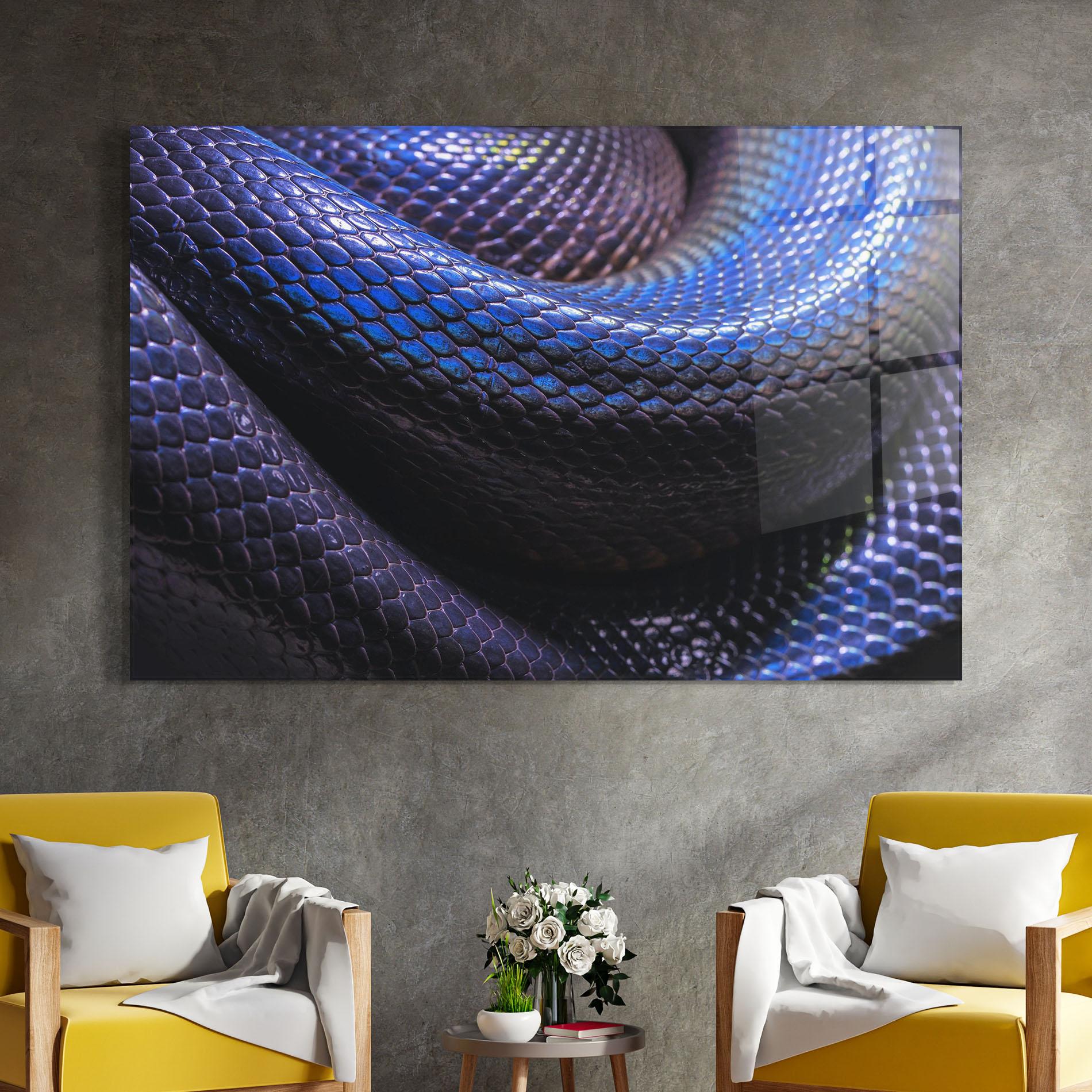 Üvegkép Snake Skin mockup 4