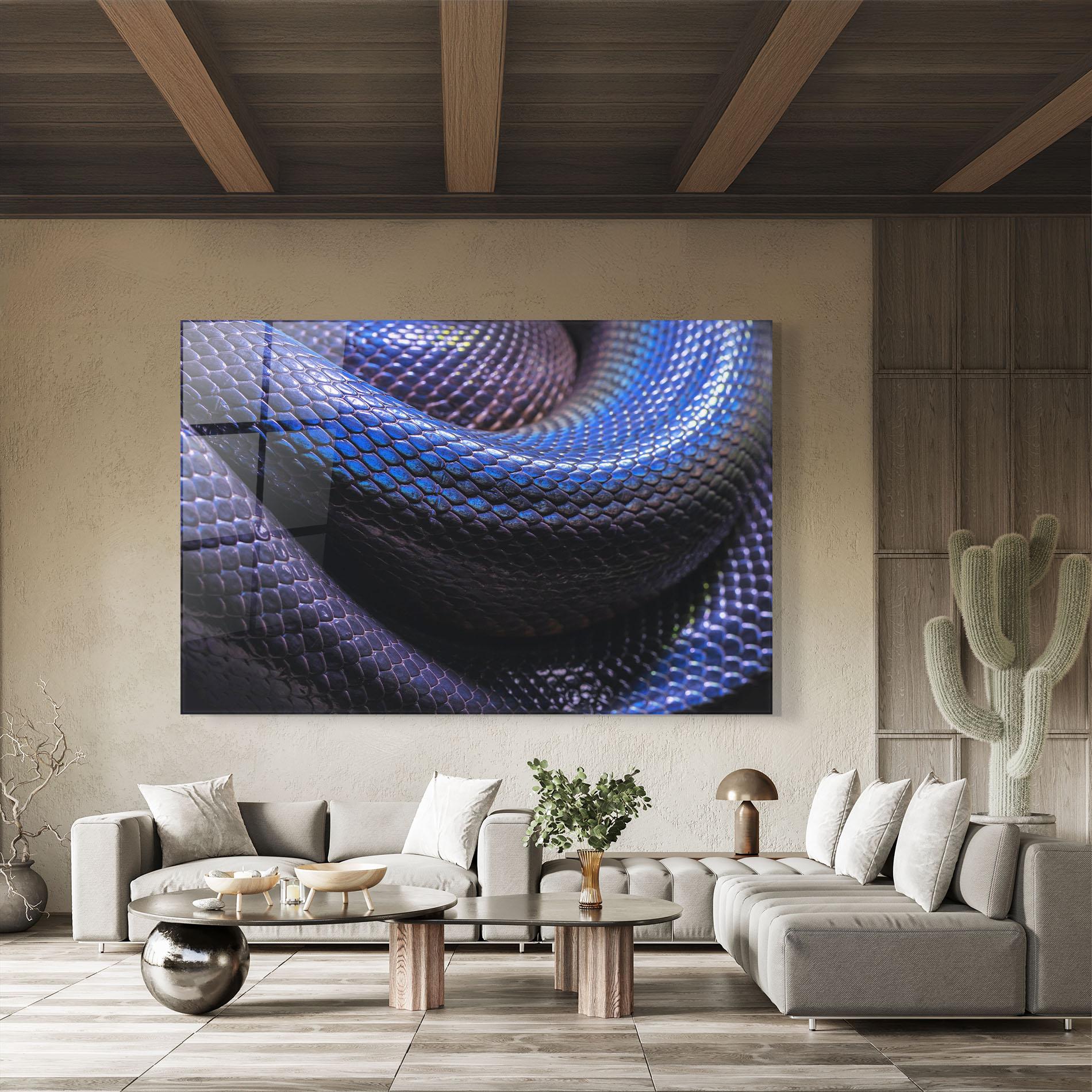 Üvegkép Snake Skin mockup 8