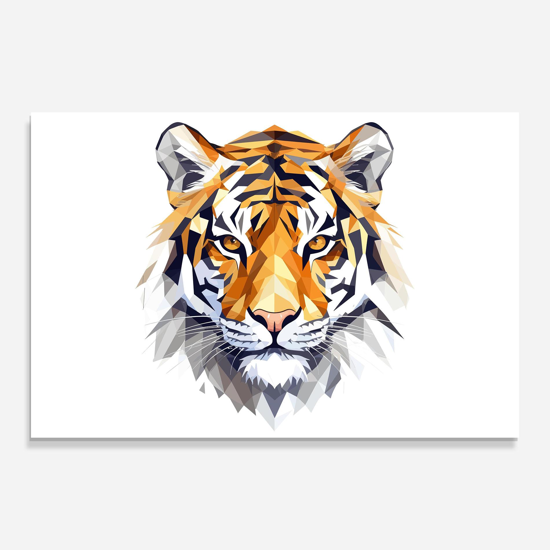 Üvegkép Beautifu Tiger Portrait mockup 0