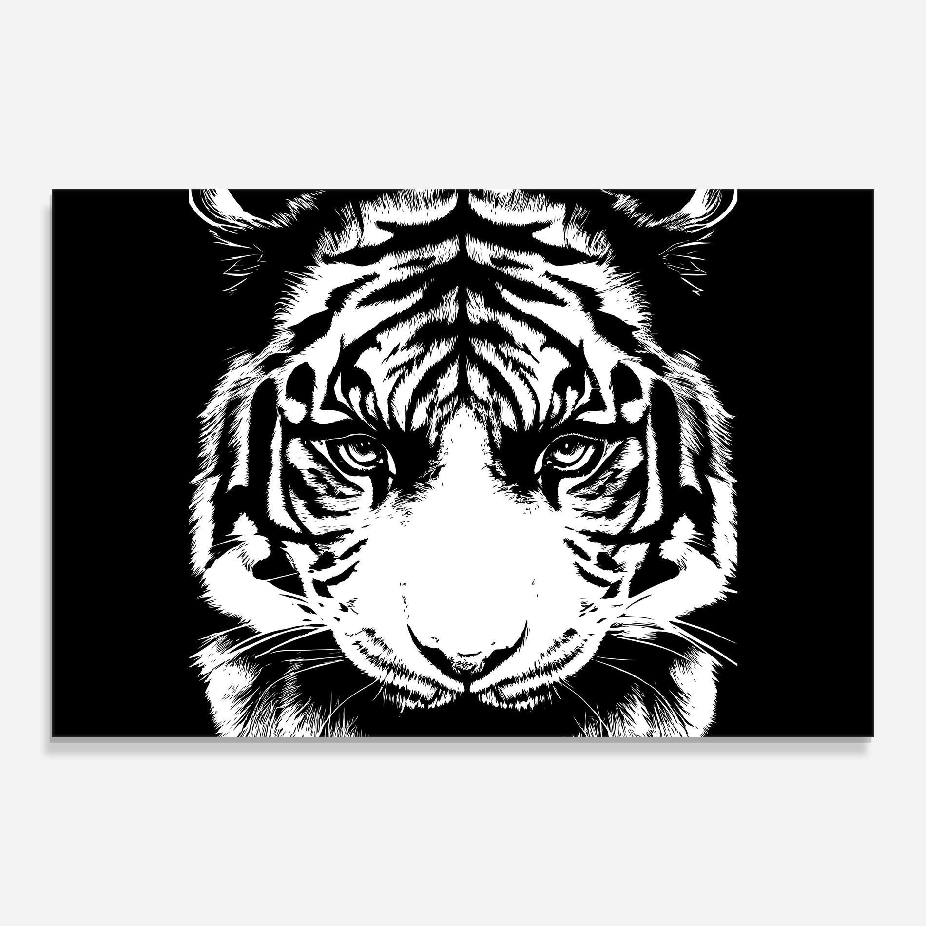 Üvegkép Big Eyes Tiger mockup 0