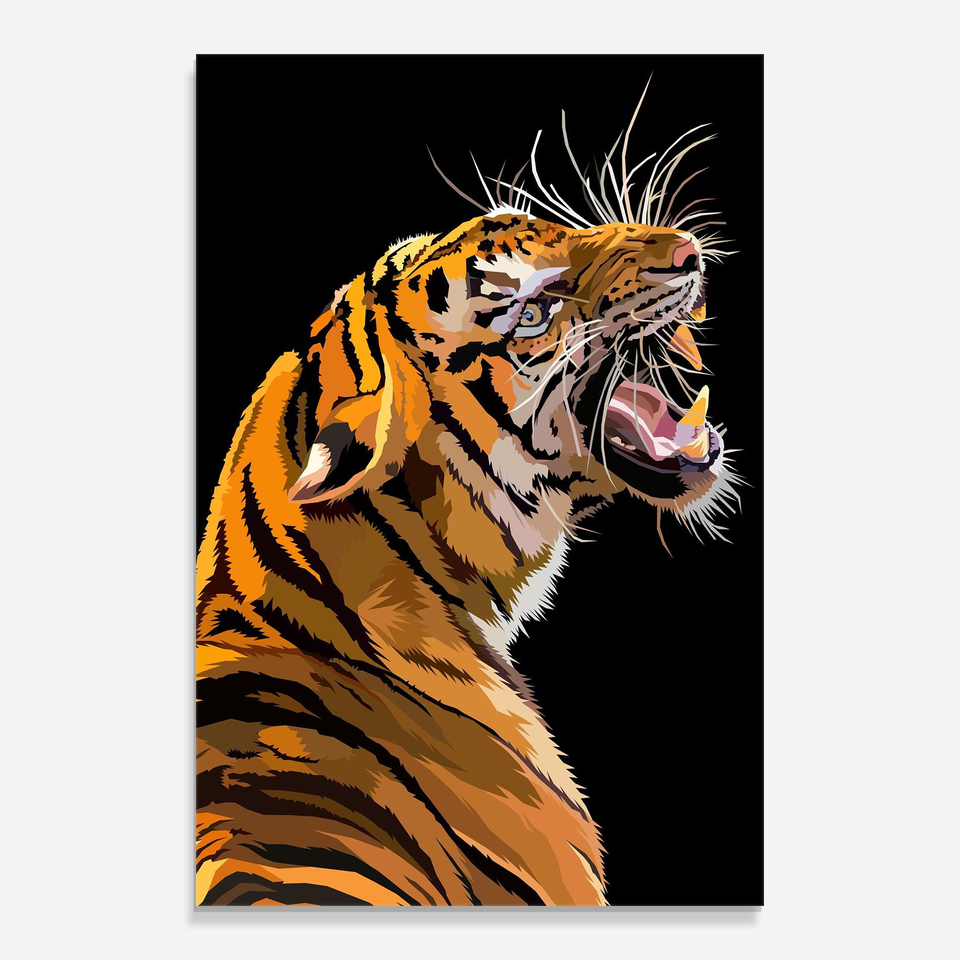 Üvegkép Angry Tiger mockup 0