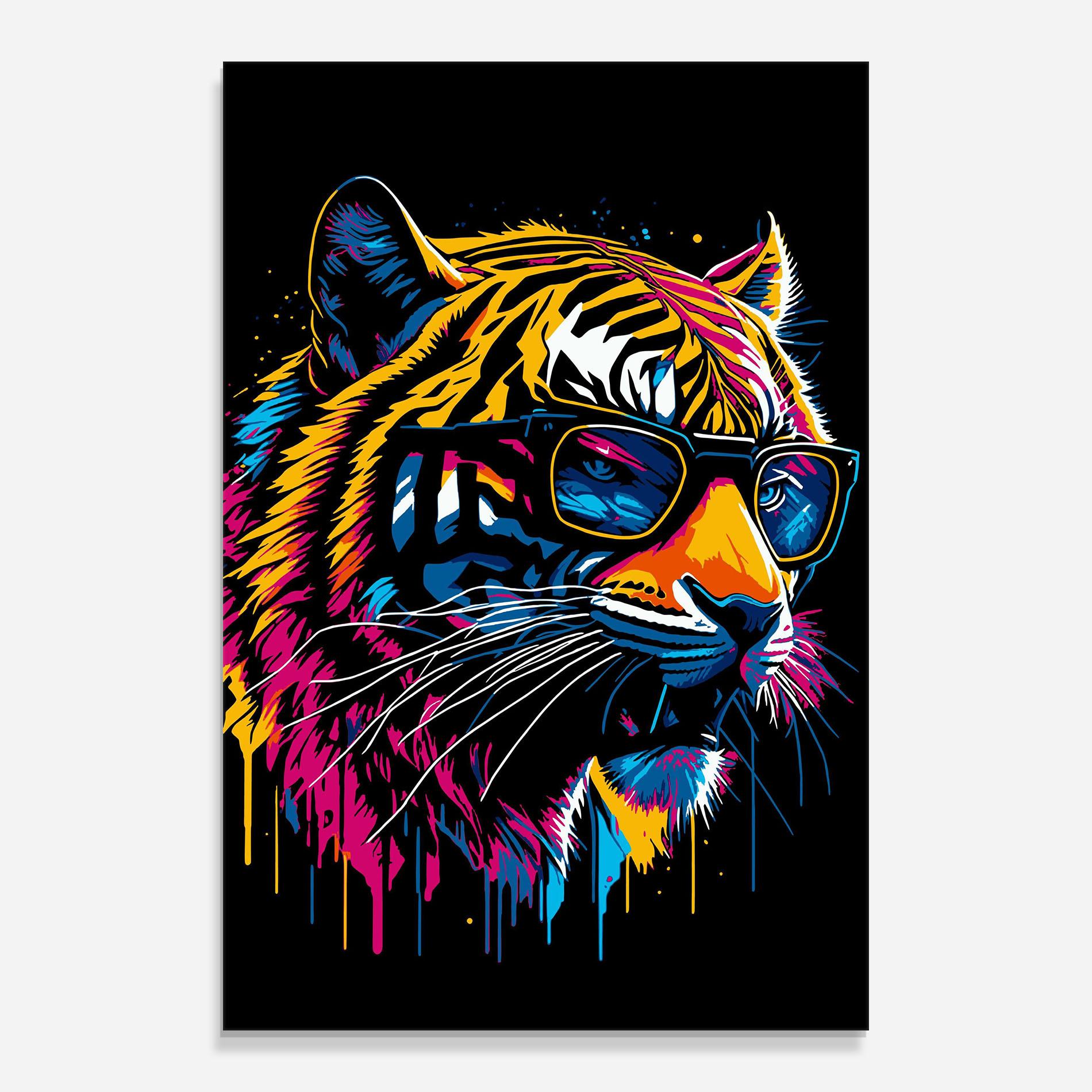 Üvegkép Cool Tiger mockup 0