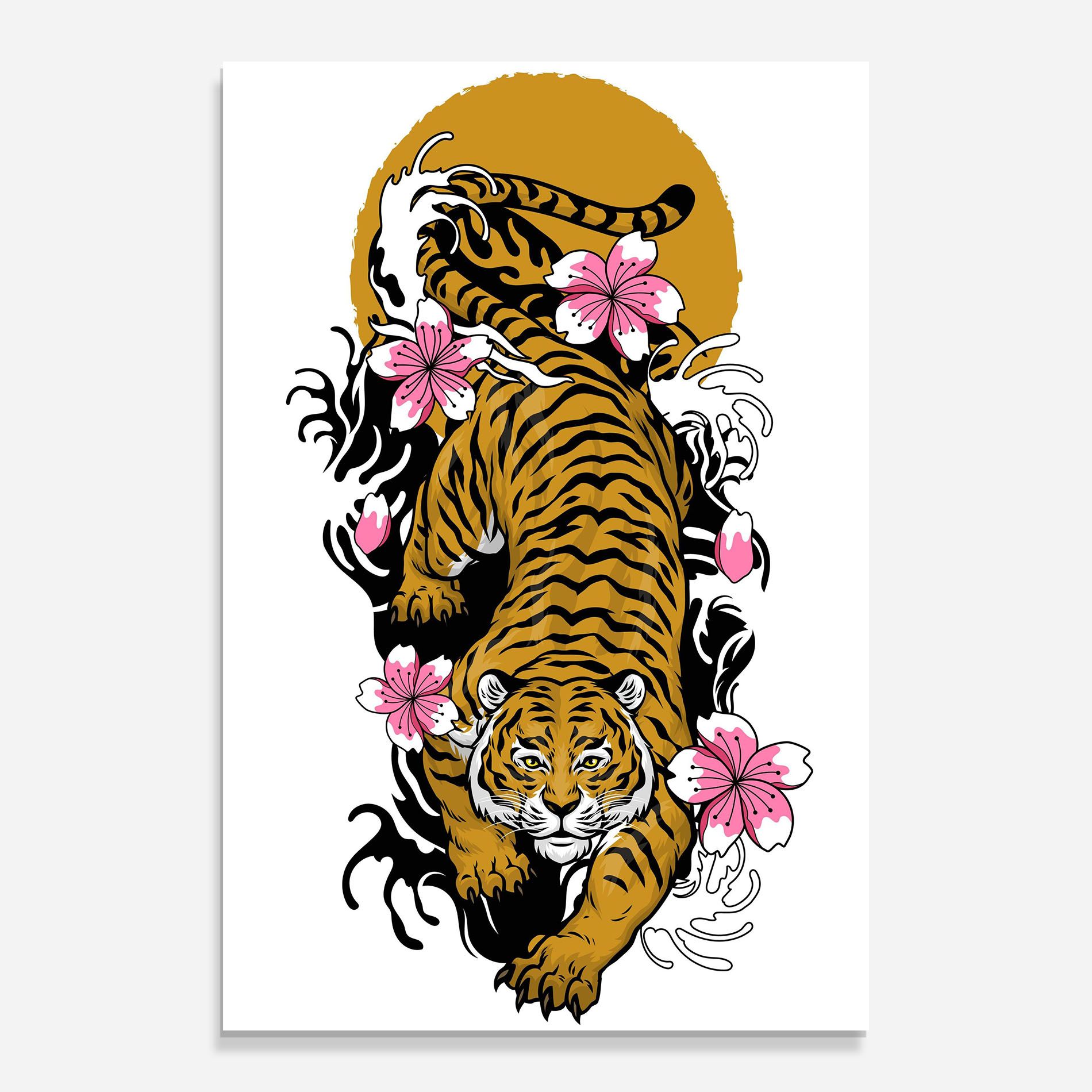 Japanese Style Tiger mockup 0