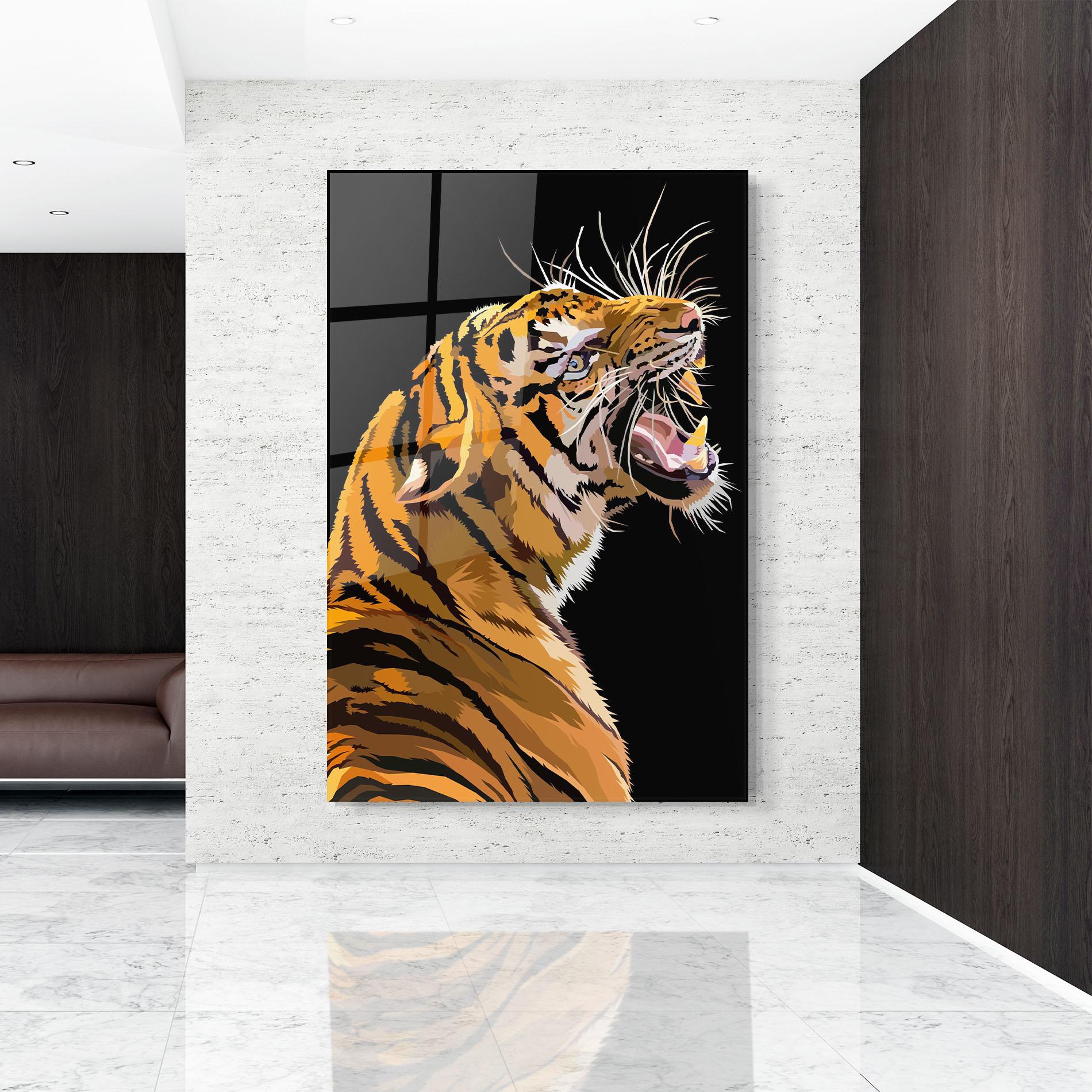 Üvegkép Angry Tiger mockup 9