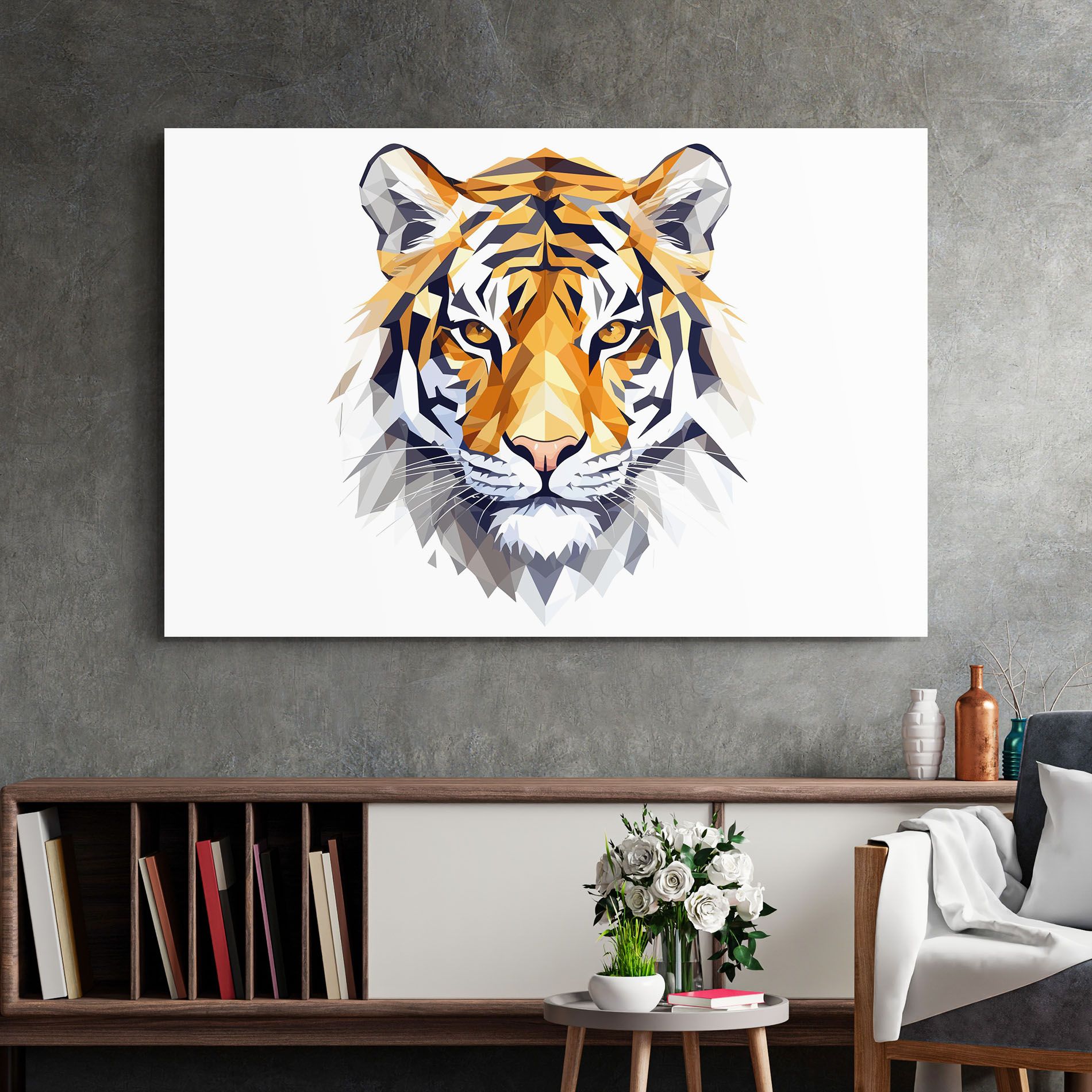 Beautifu Tiger Portrait mockup 2