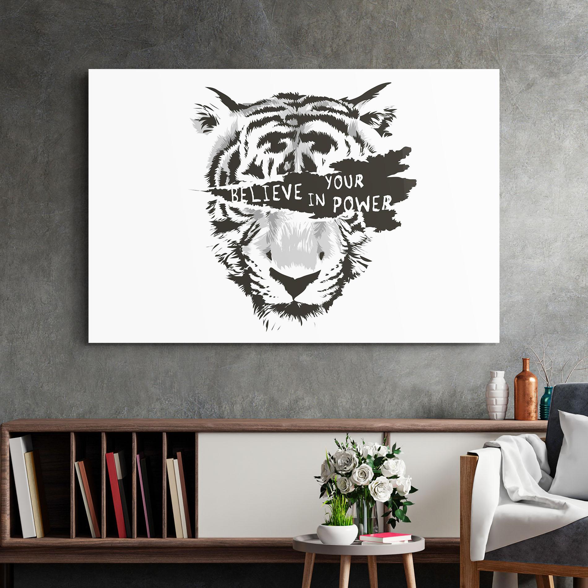 Üvegkép Belive In Your Power mockup 2