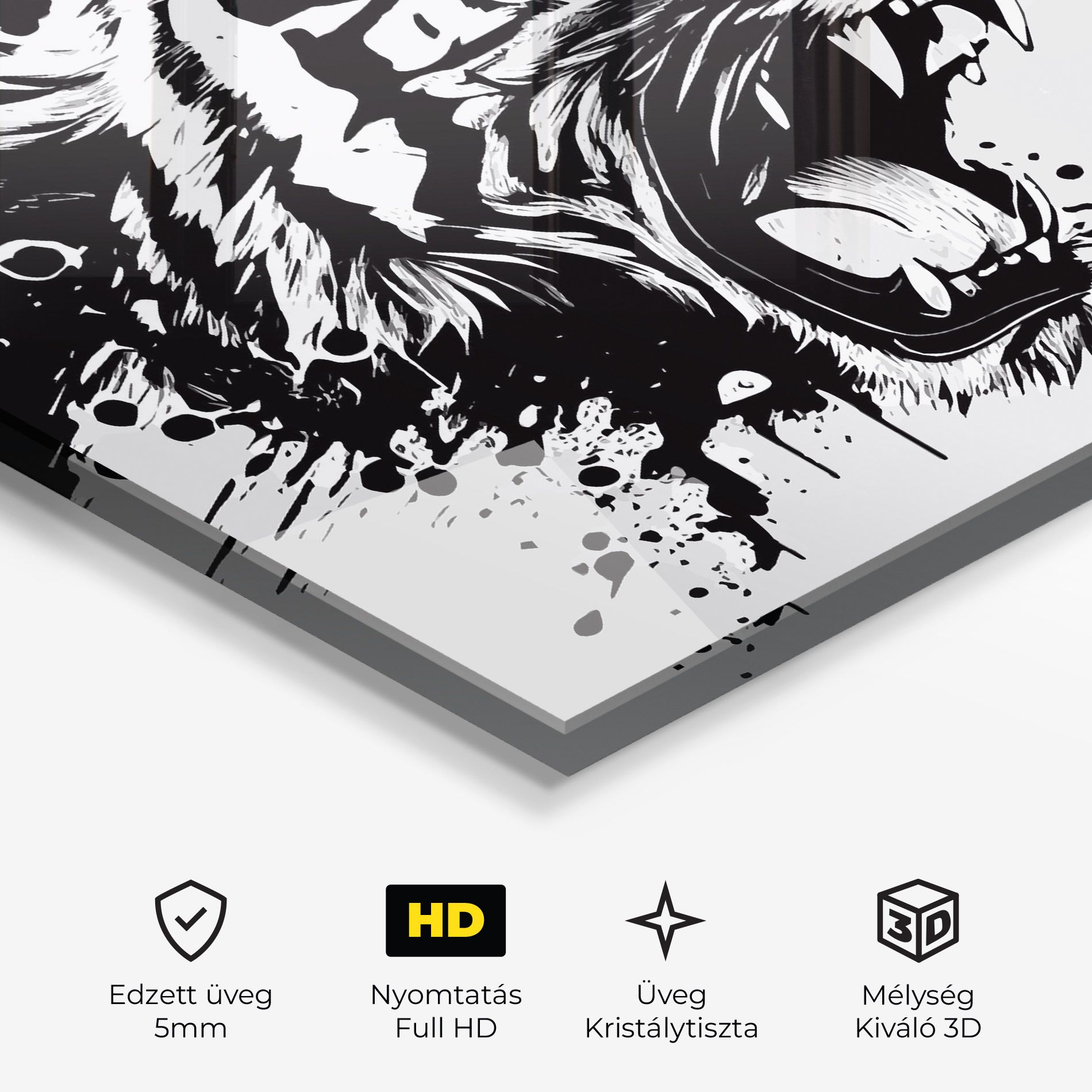 Black Grey Tiger mockup 3