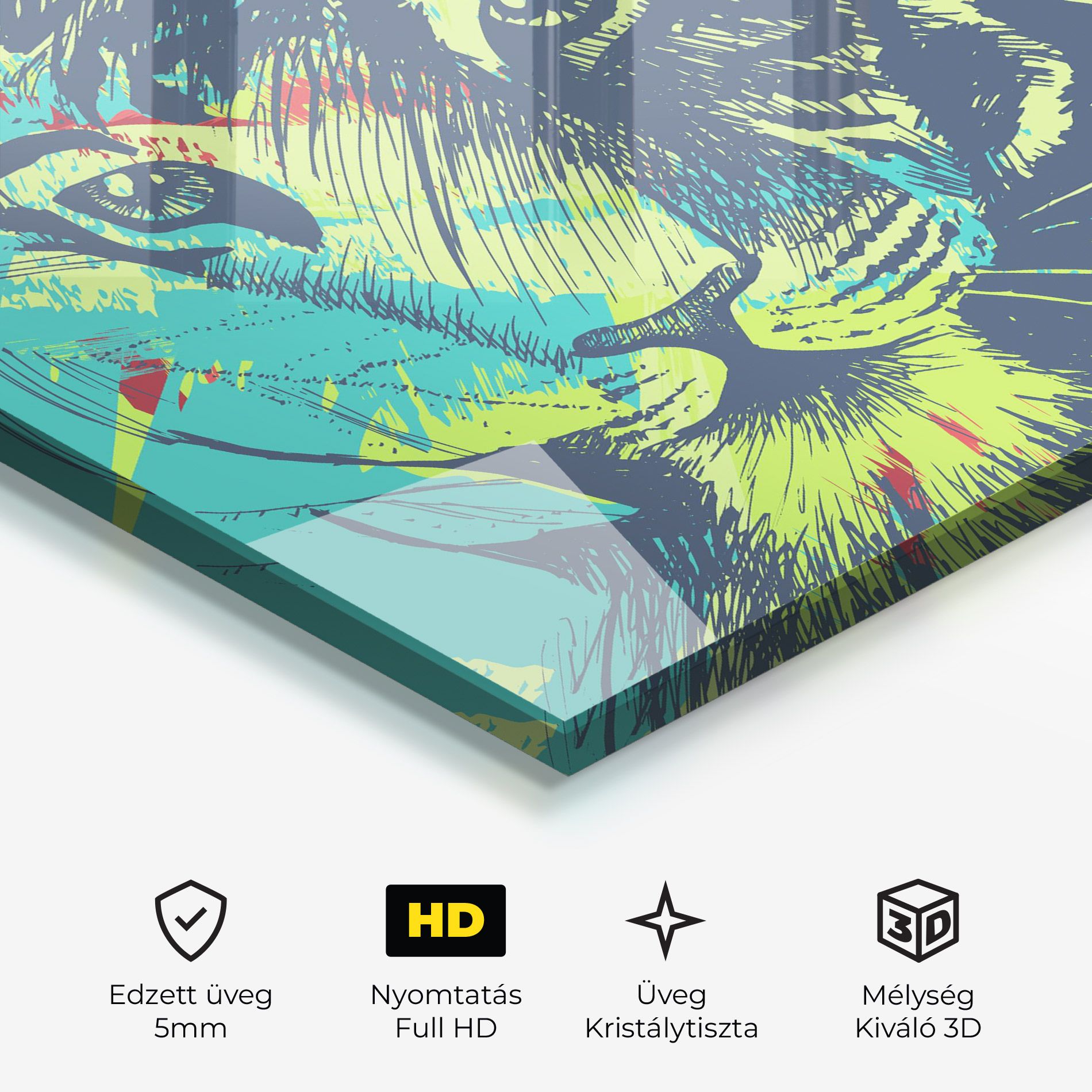 Blue Green Tiger mockup 3