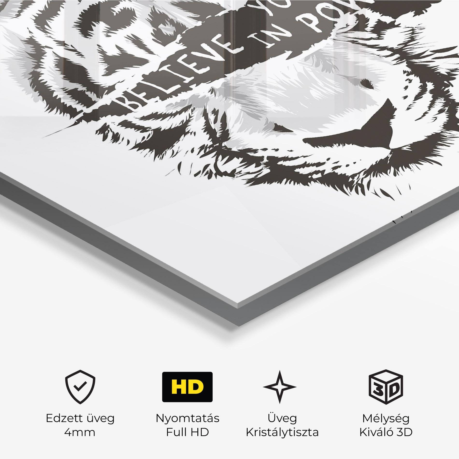 Üvegkép Belive In Your Power mockup 3