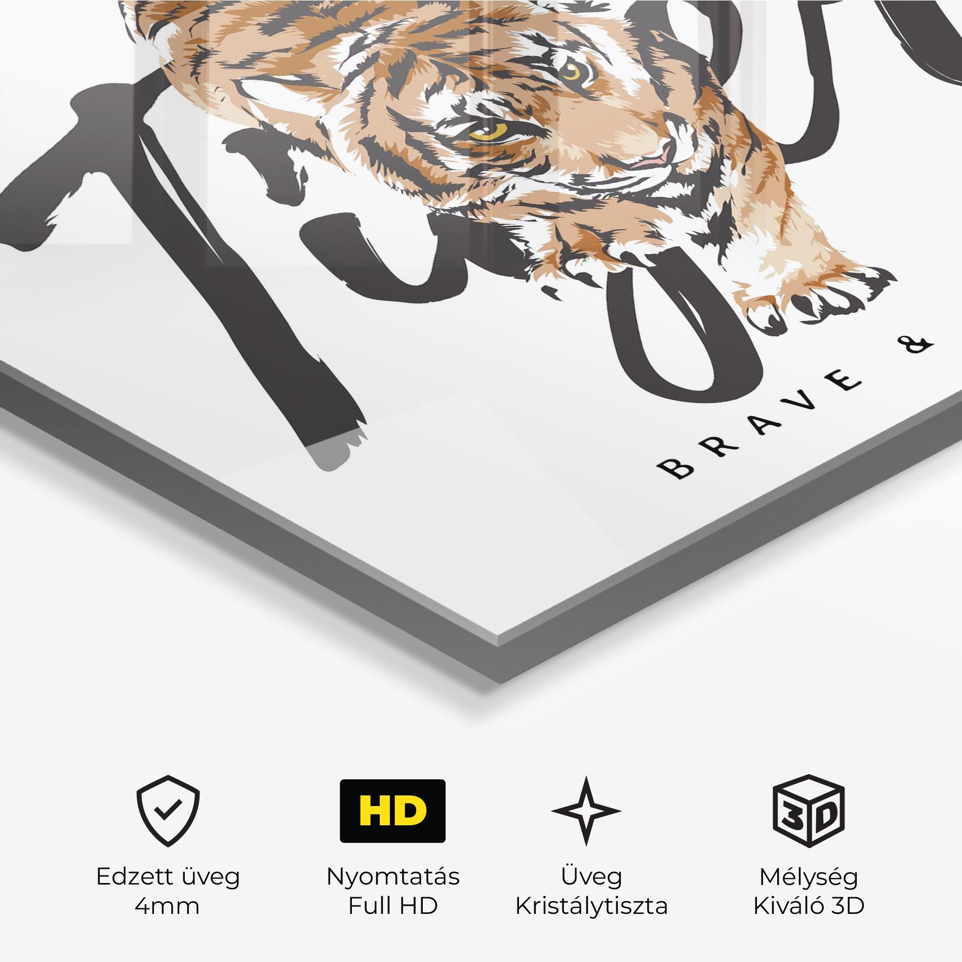 Üvegkép Brave And Bold mockup 3