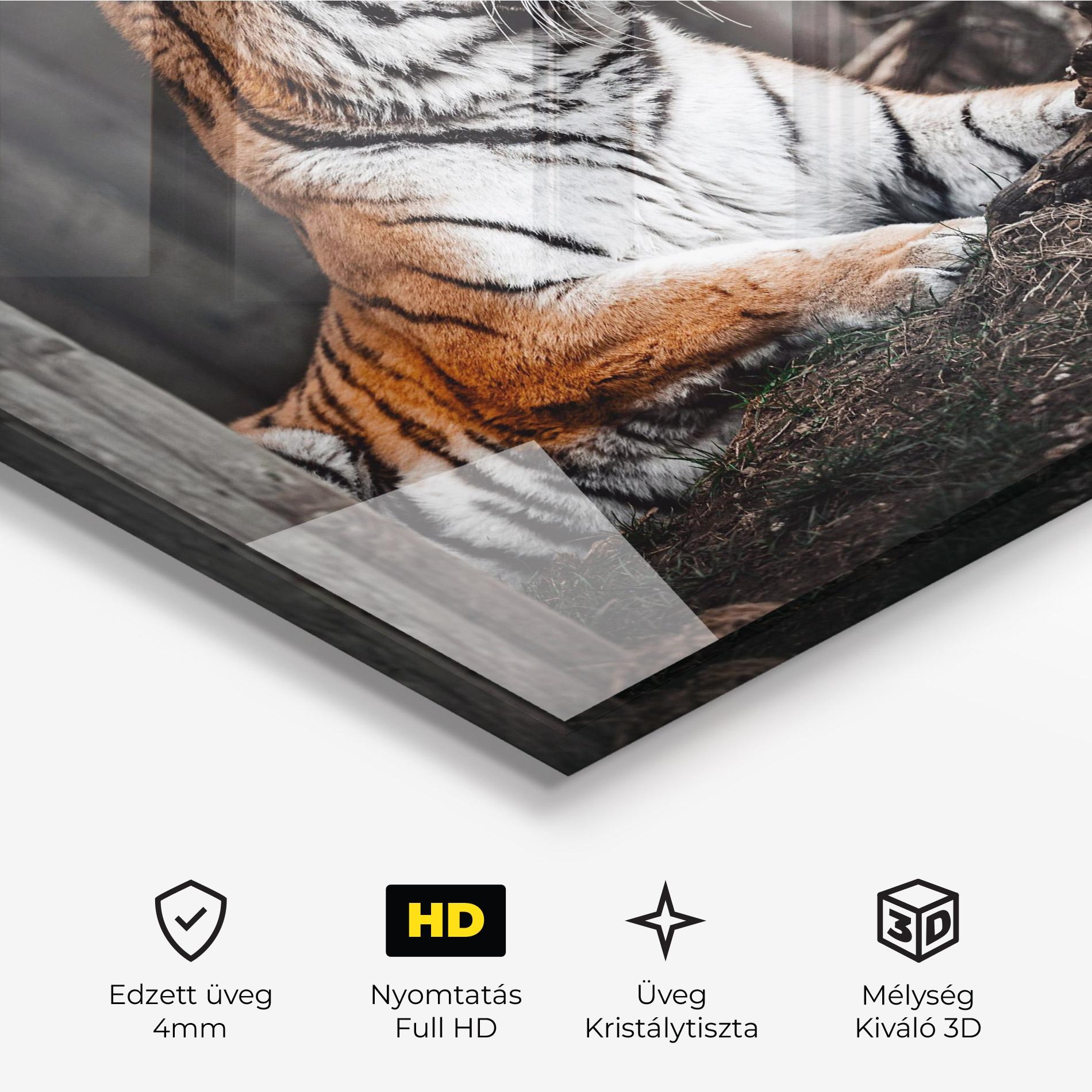 Üvegkép Forest Tiger mockup 3