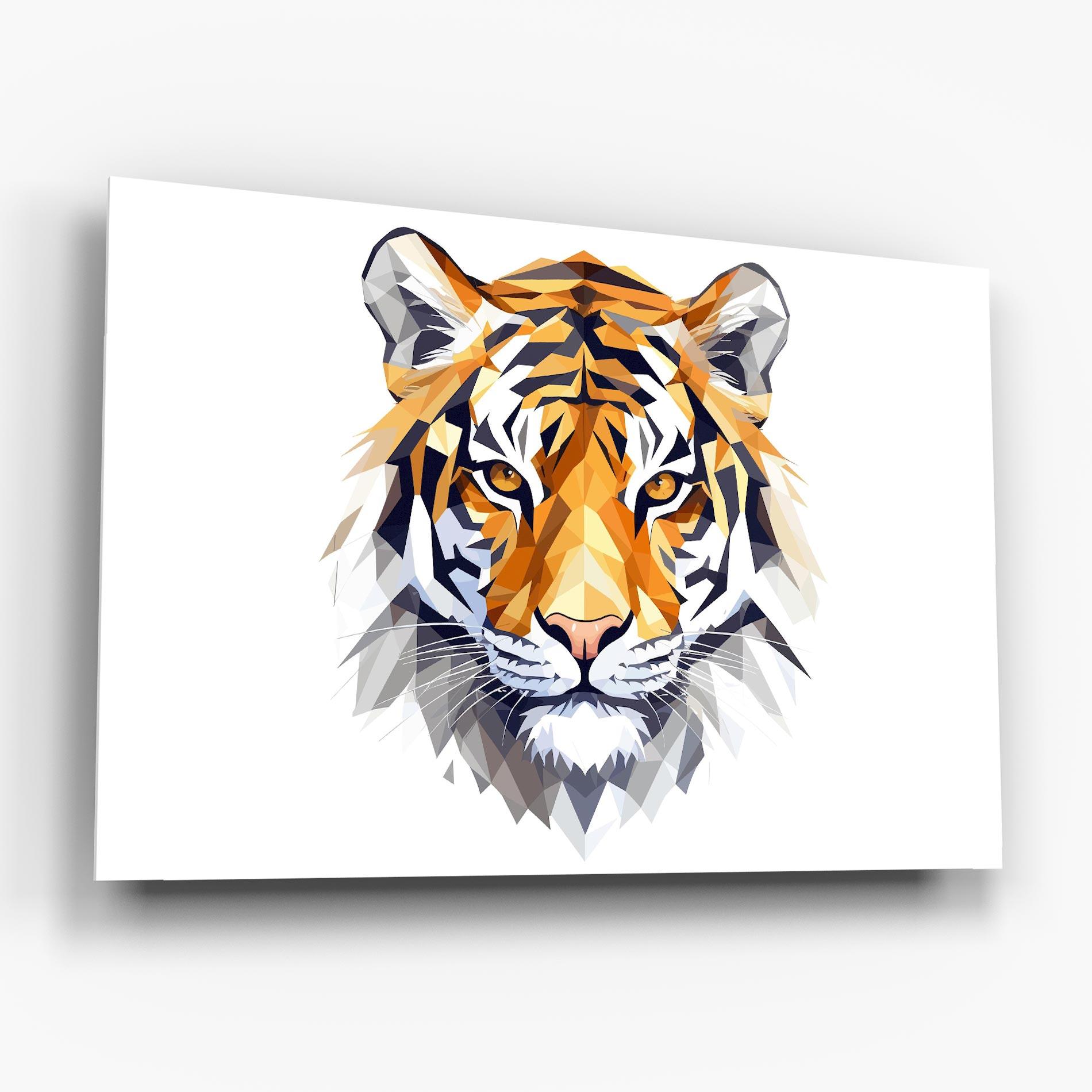 Üvegkép Beautifu Tiger Portrait mockup 6