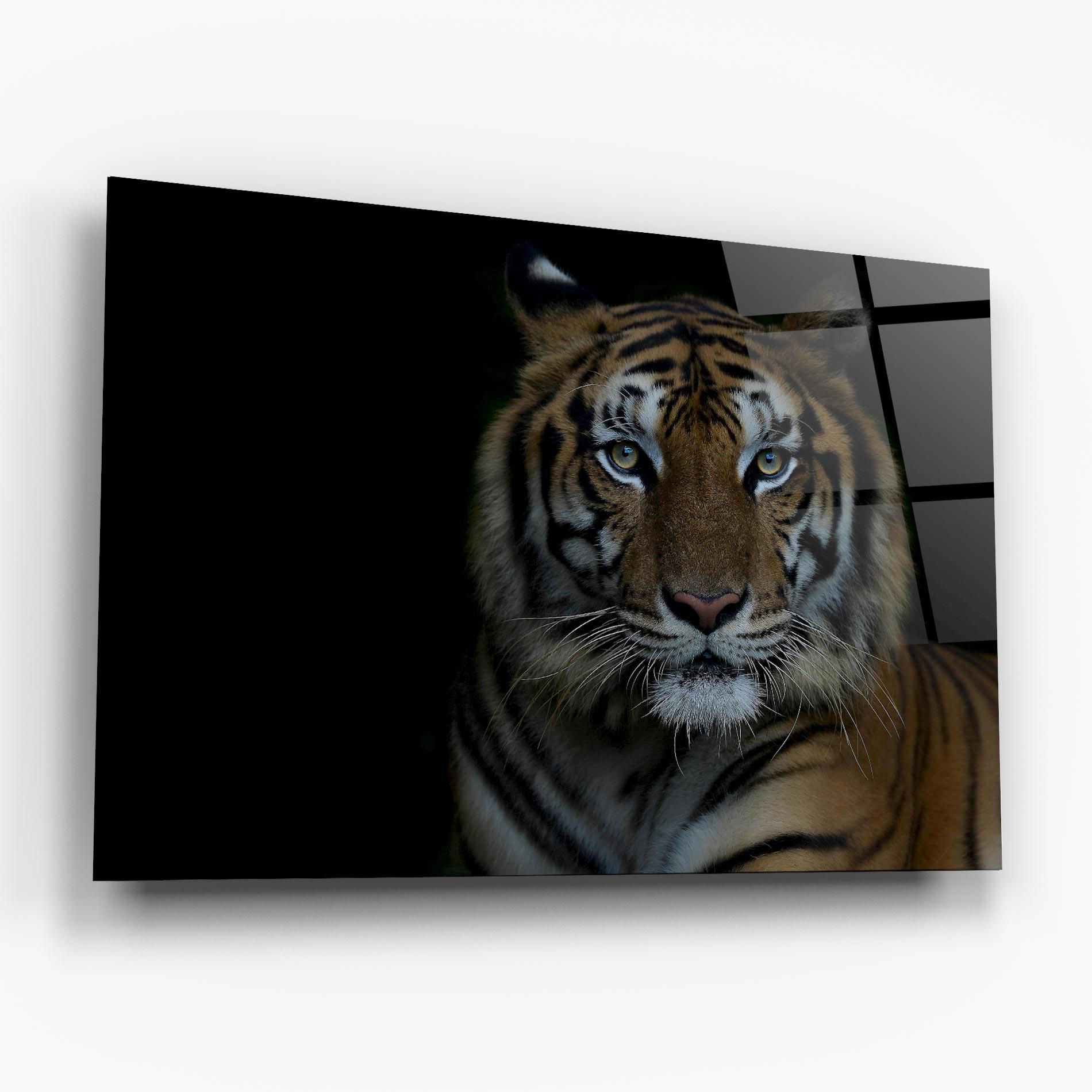 Üvegkép Close Up Tiger mockup 6