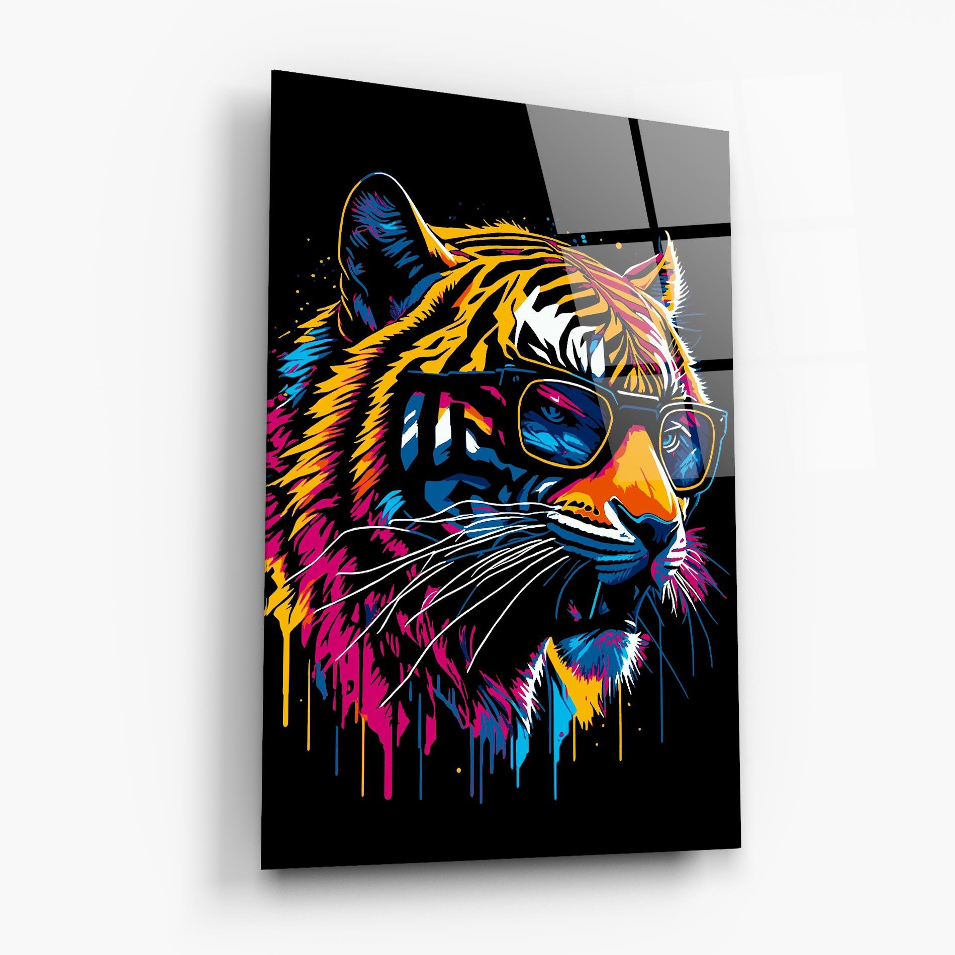 Üvegkép Cool Tiger mockup 6