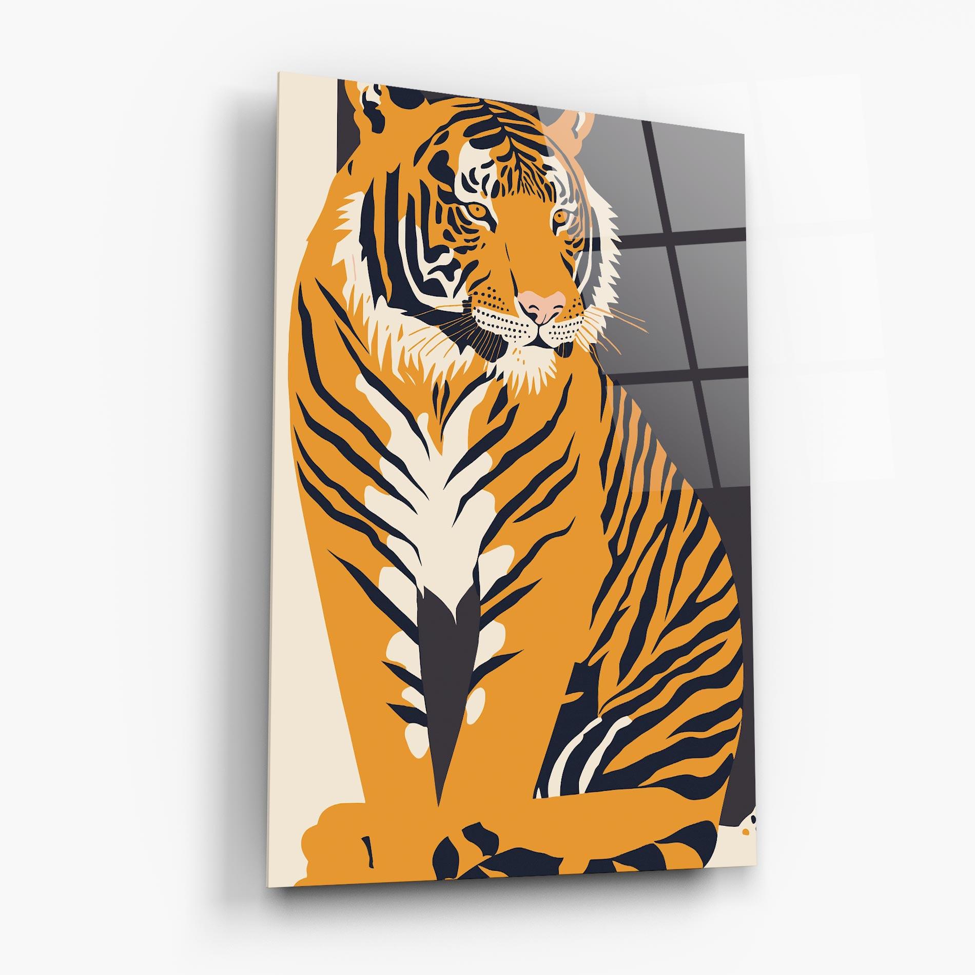 Üvegkép Orange Tiger mockup 6