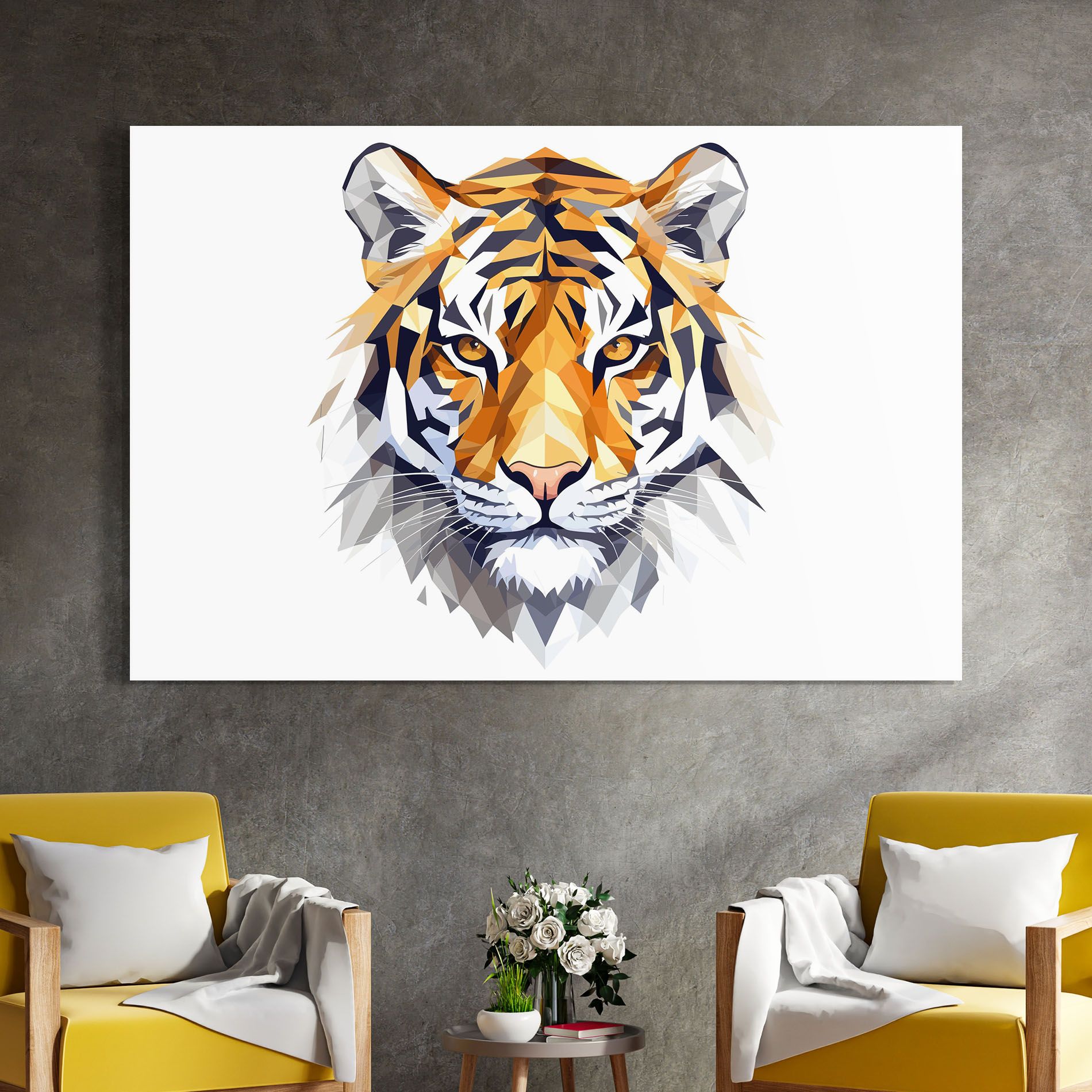 Beautifu Tiger Portrait mockup 4