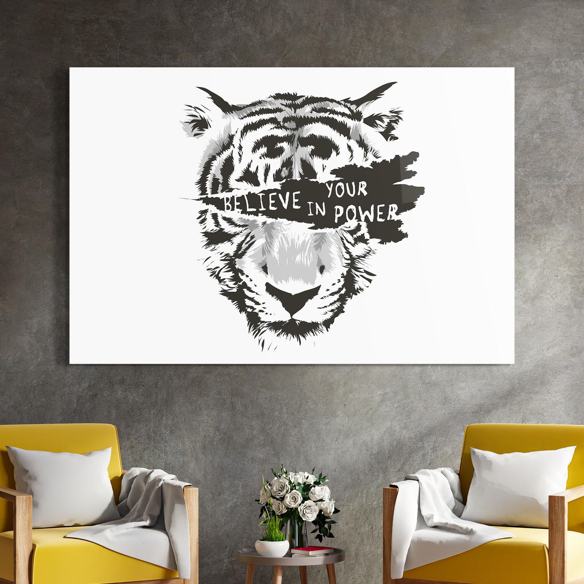 Üvegkép Belive In Your Power mockup 4