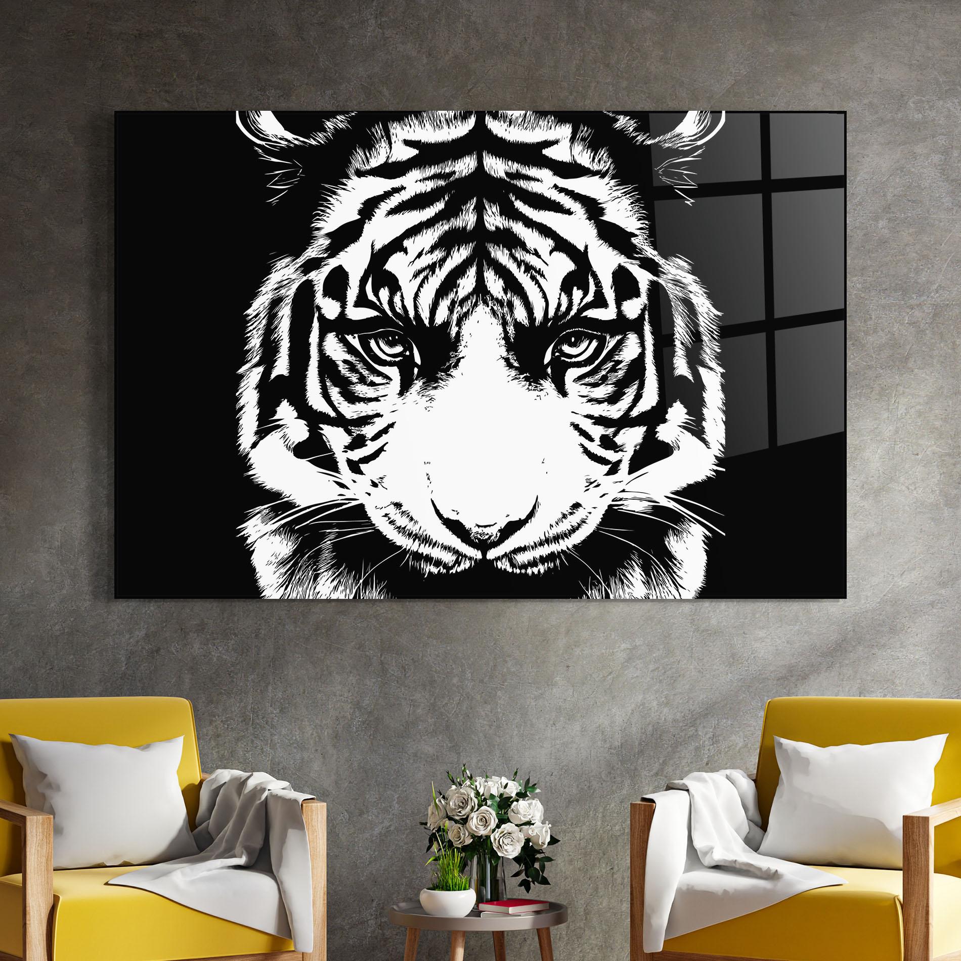 Üvegkép Big Eyes Tiger mockup 4