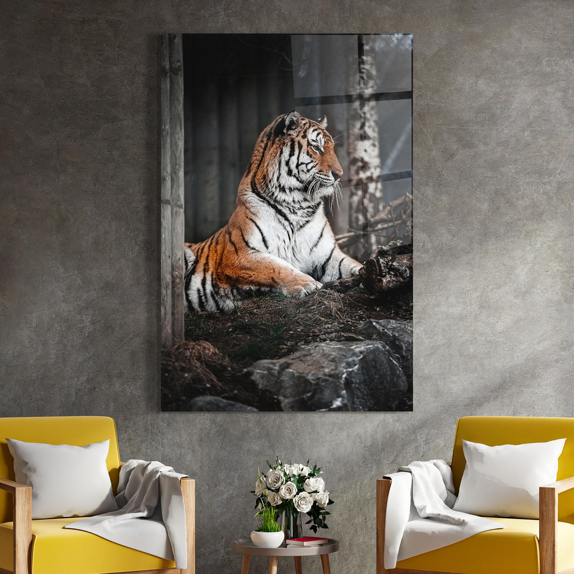 Üvegkép Forest Tiger mockup 4