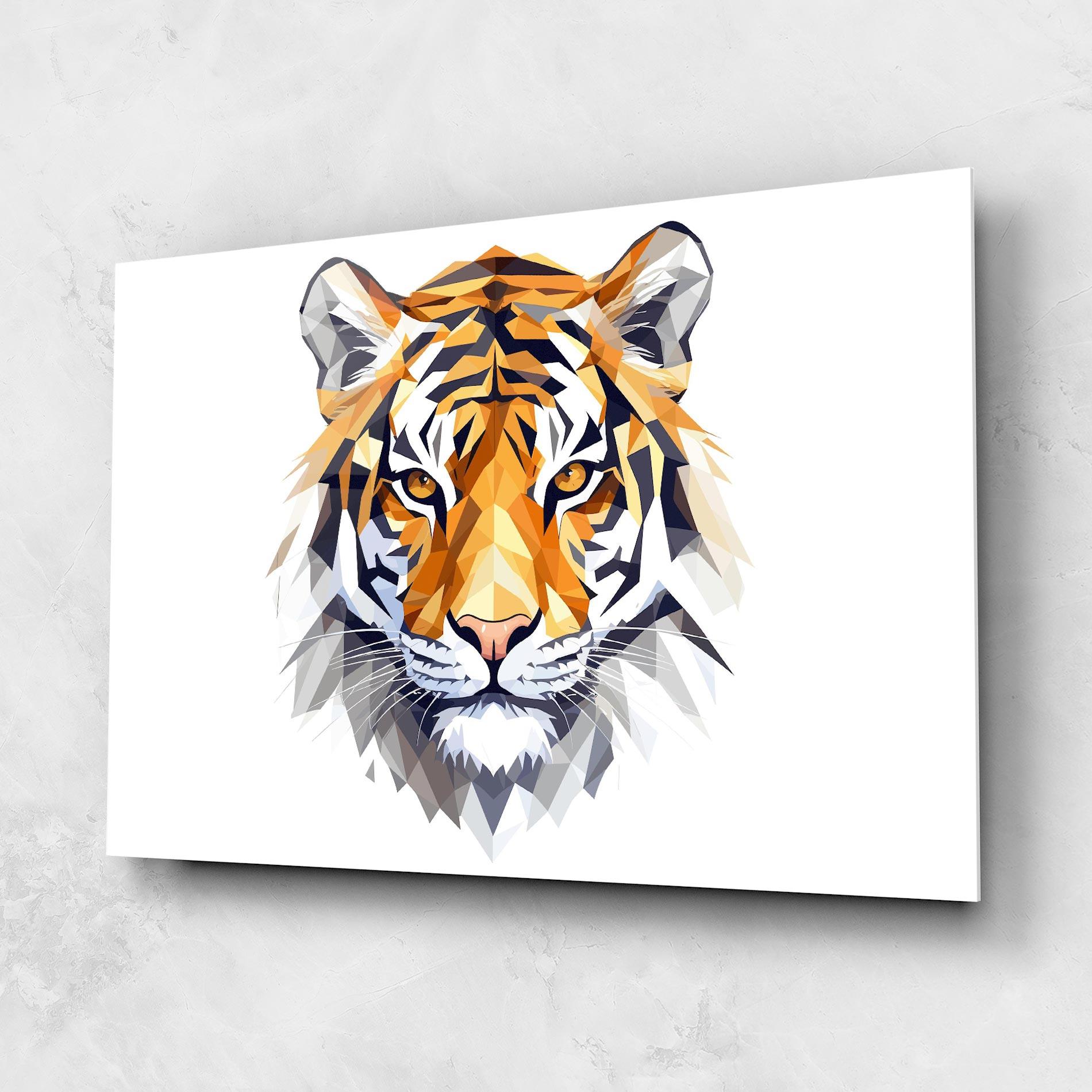 Üvegkép Beautifu Tiger Portrait mockup 1