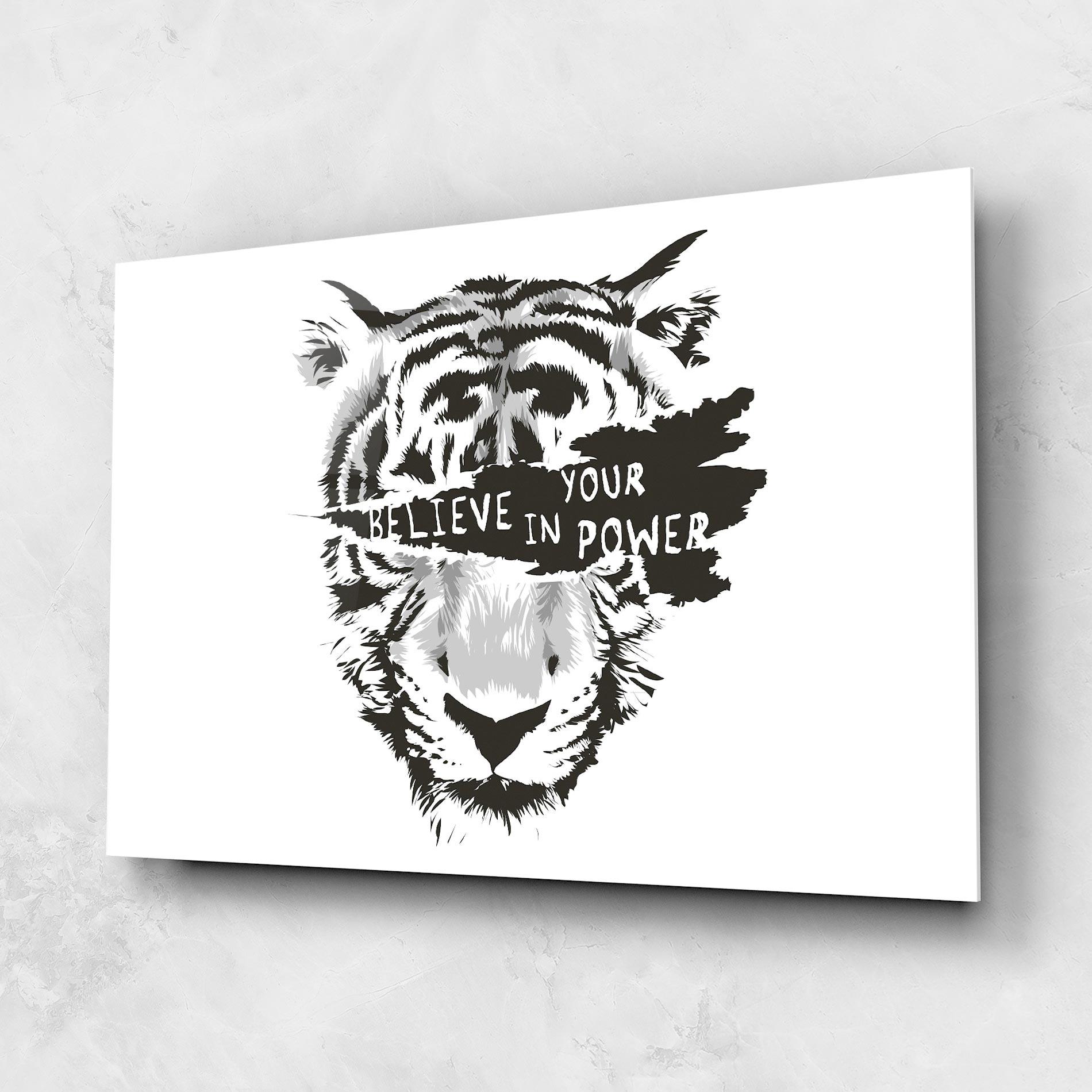 Üvegkép Belive In Your Power mockup 1