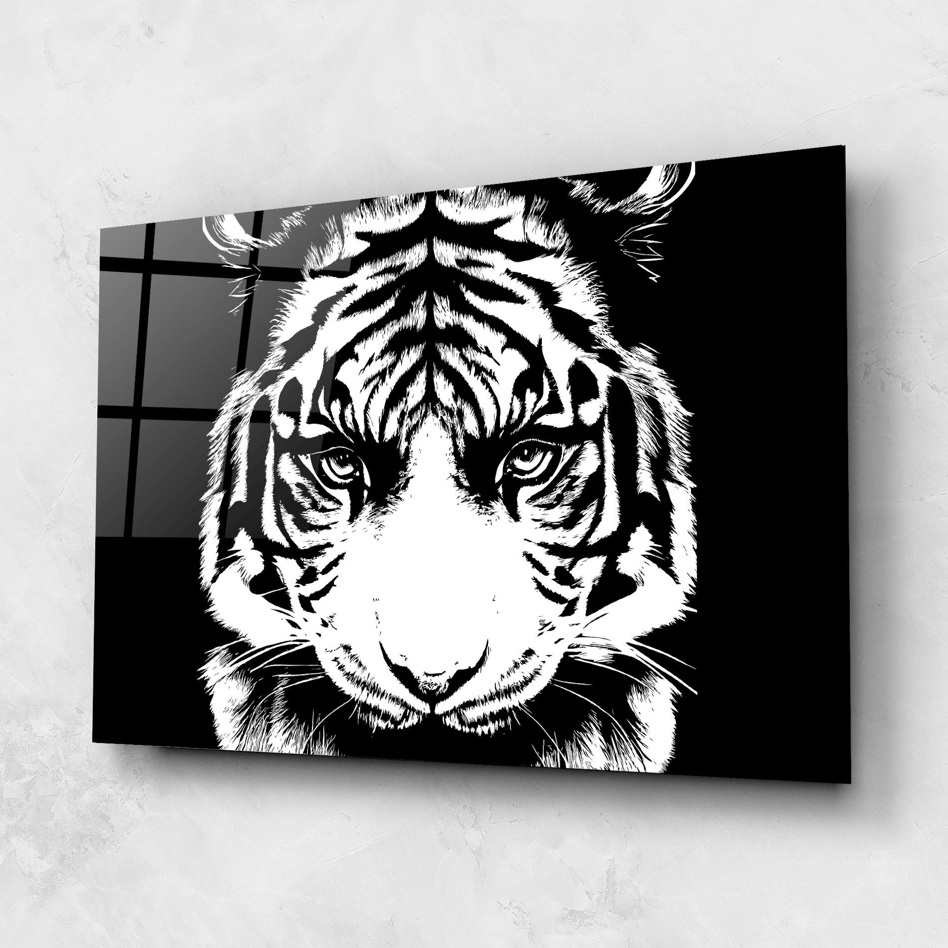 Üvegkép Big Eyes Tiger mockup 1