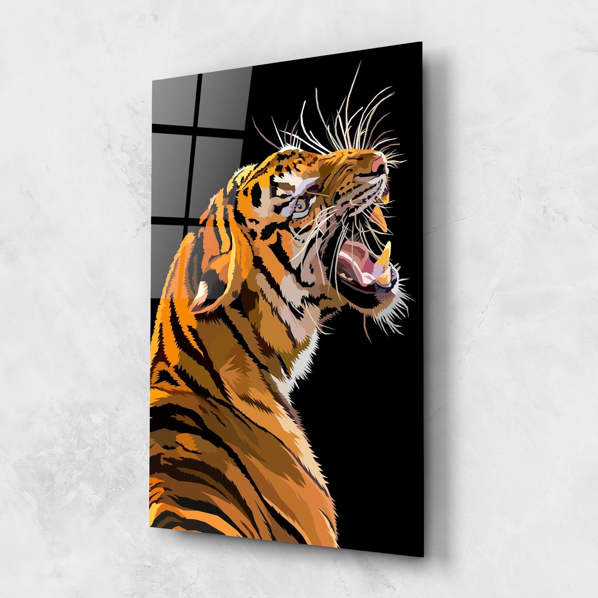 Üvegkép Angry Tiger mockup 1
