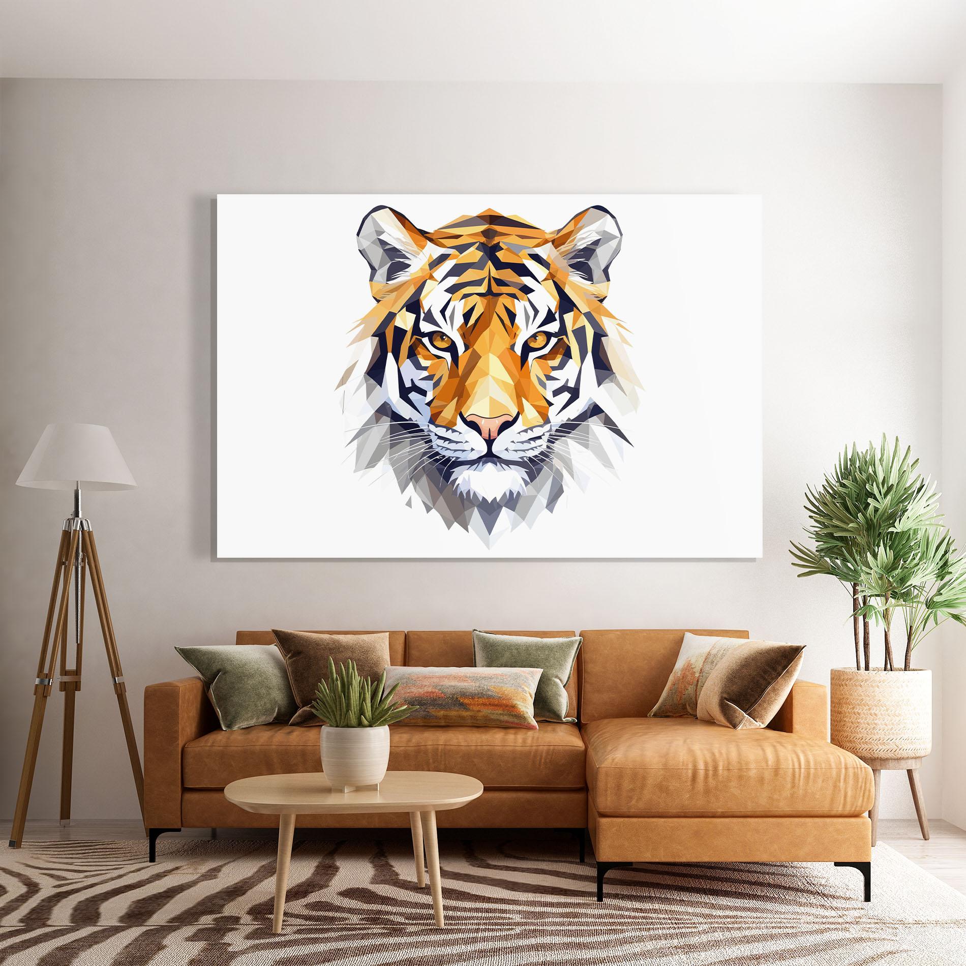 Üvegkép Beautifu Tiger Portrait mockup 7