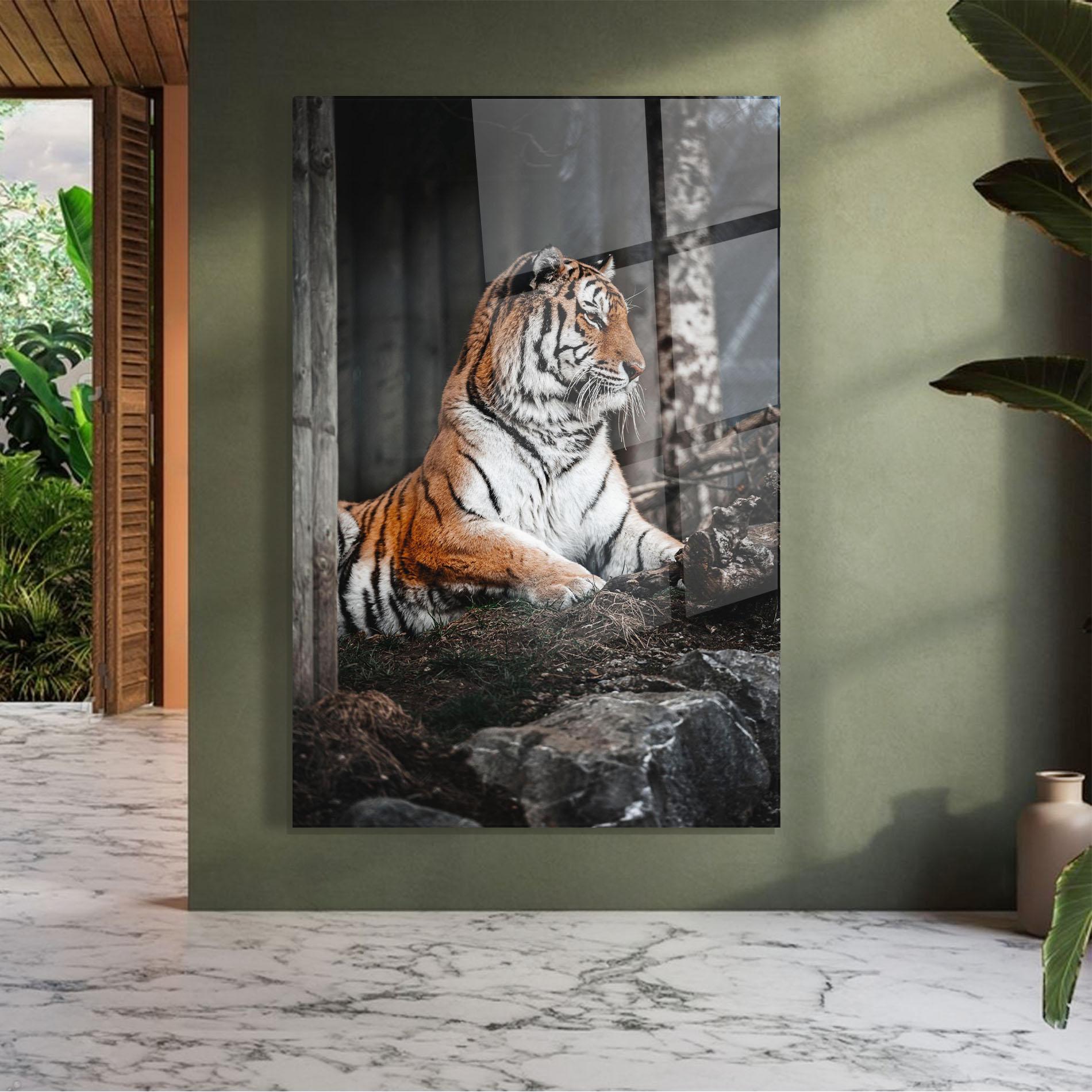 Üvegkép Forest Tiger mockup 7