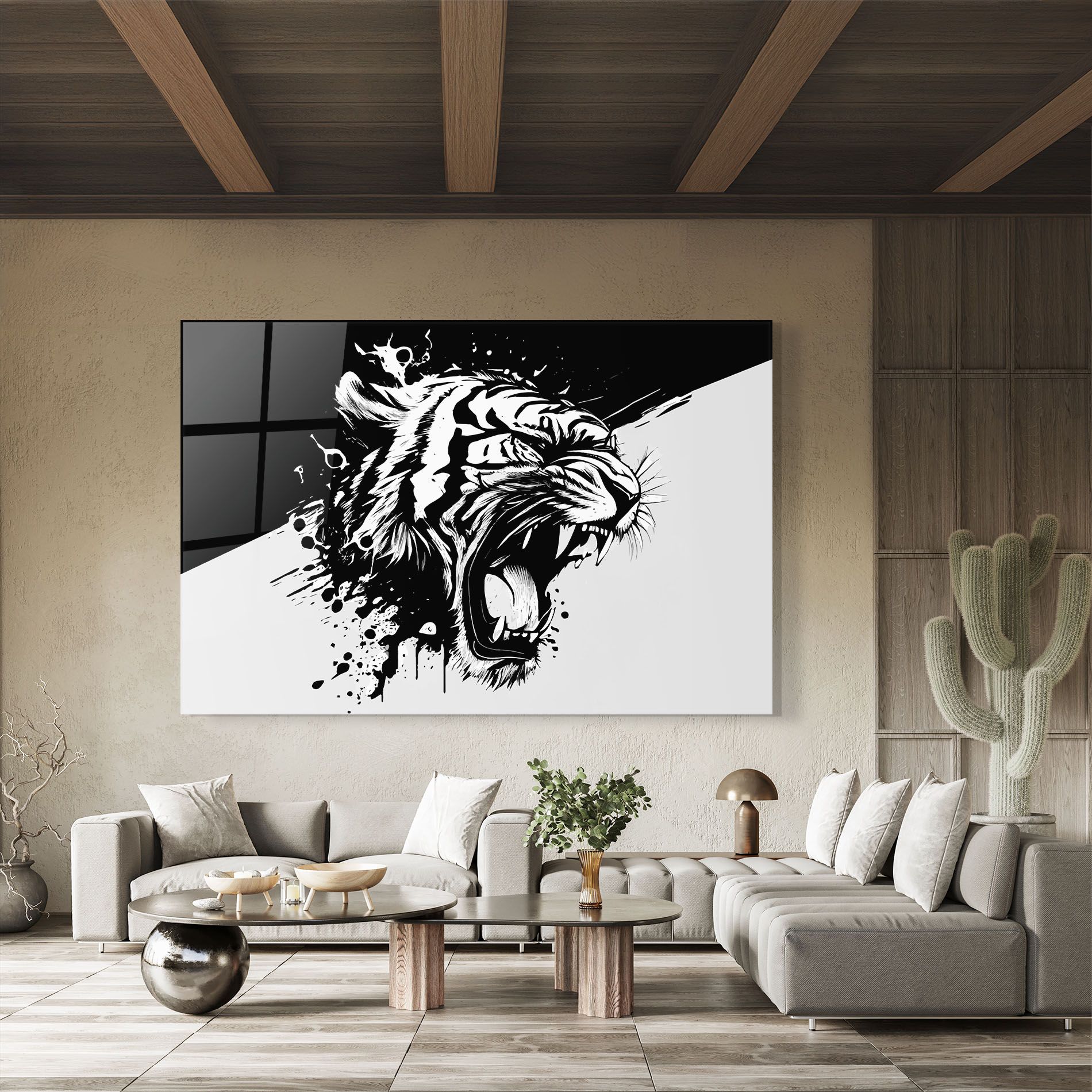 Black Grey Tiger mockup 8