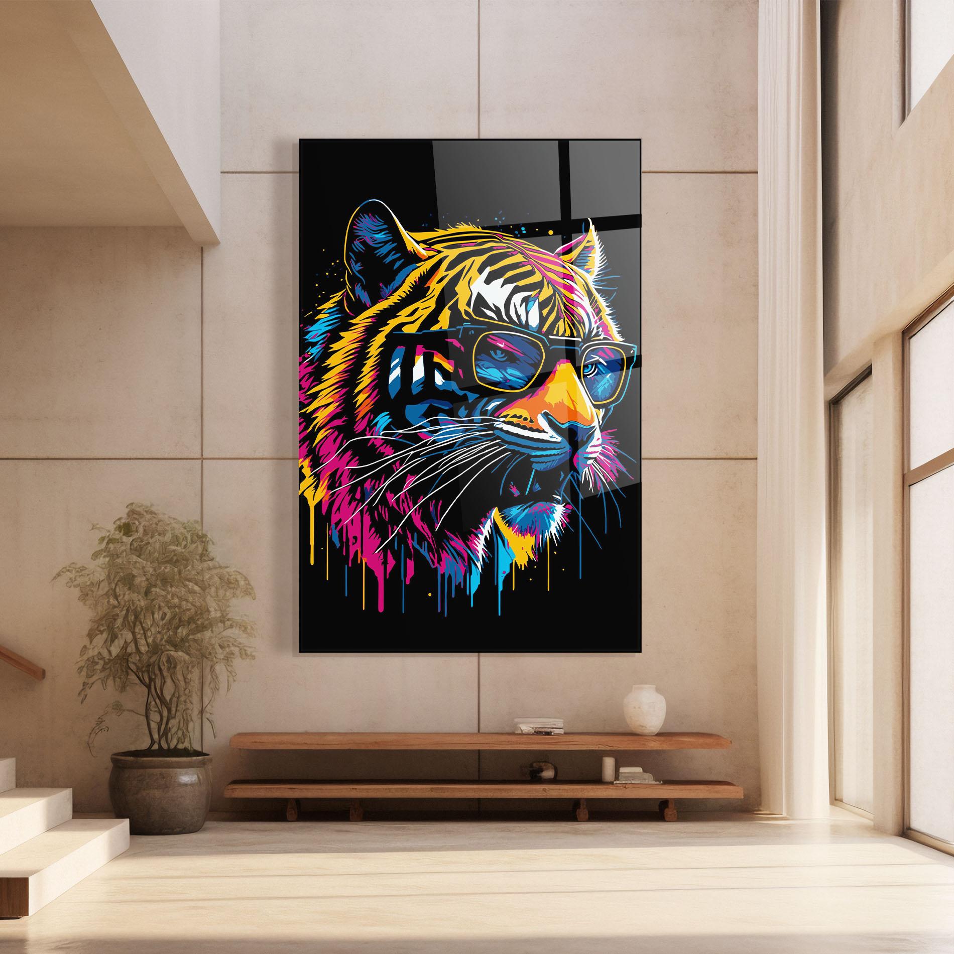 Üvegkép Cool Tiger mockup 8