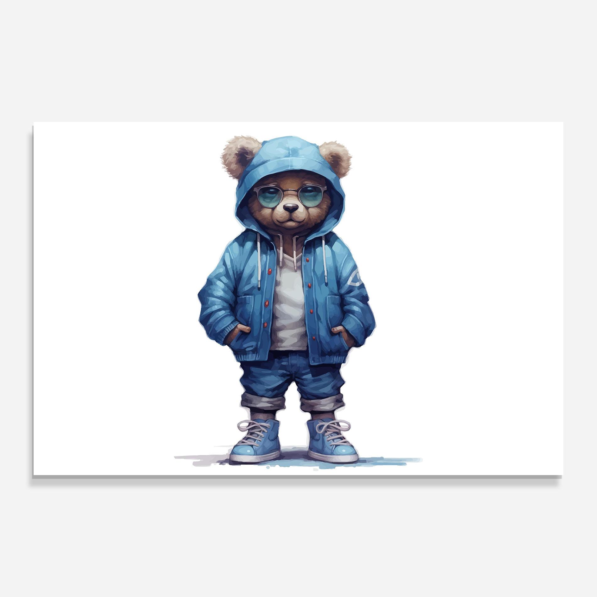 Üvegkép Cool Bear mockup 0