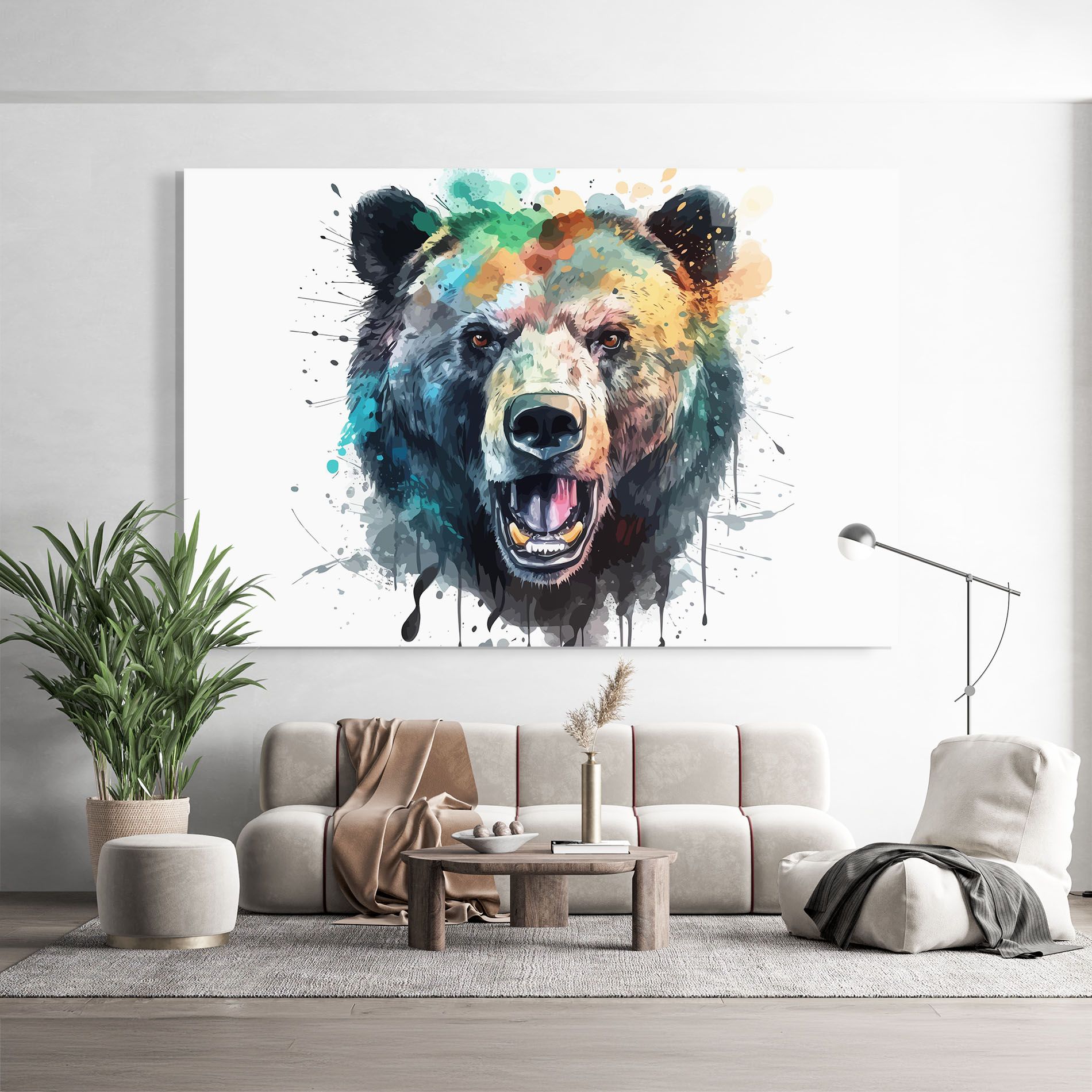 Artistic Bear Head mockup 9