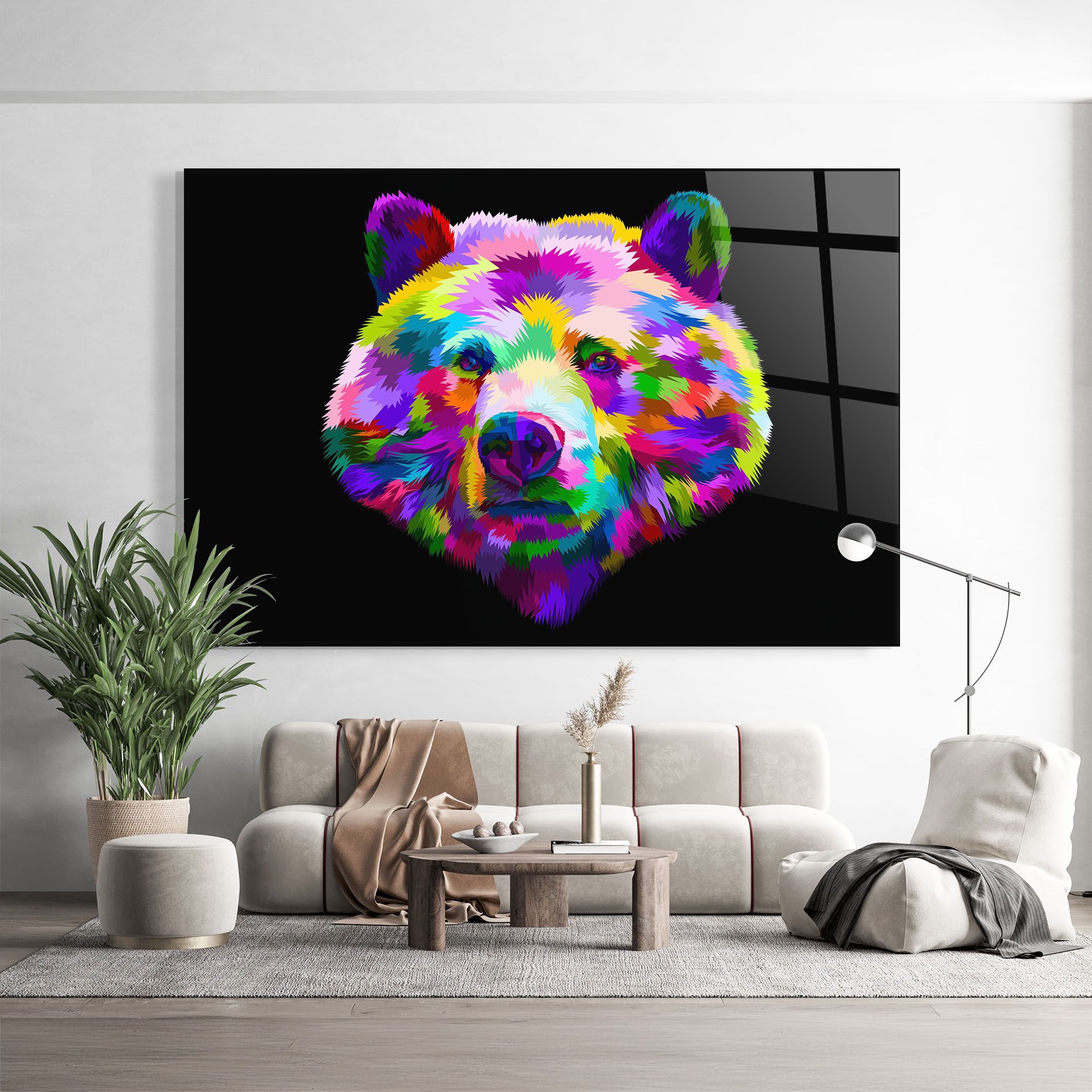 Bear Head Art mockup 9