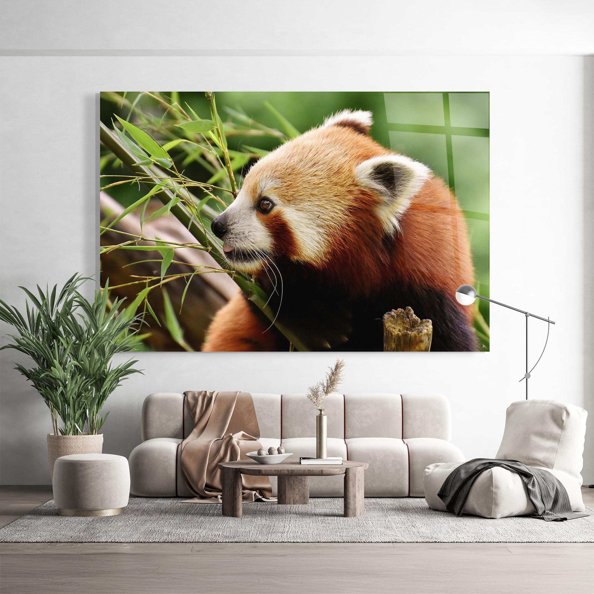 Üvegkép Cute Red Panda mockup 9