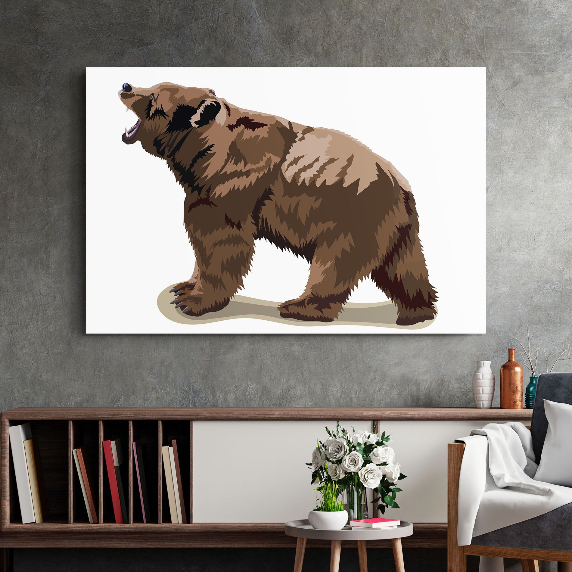 Angry Walking Bear mockup 2