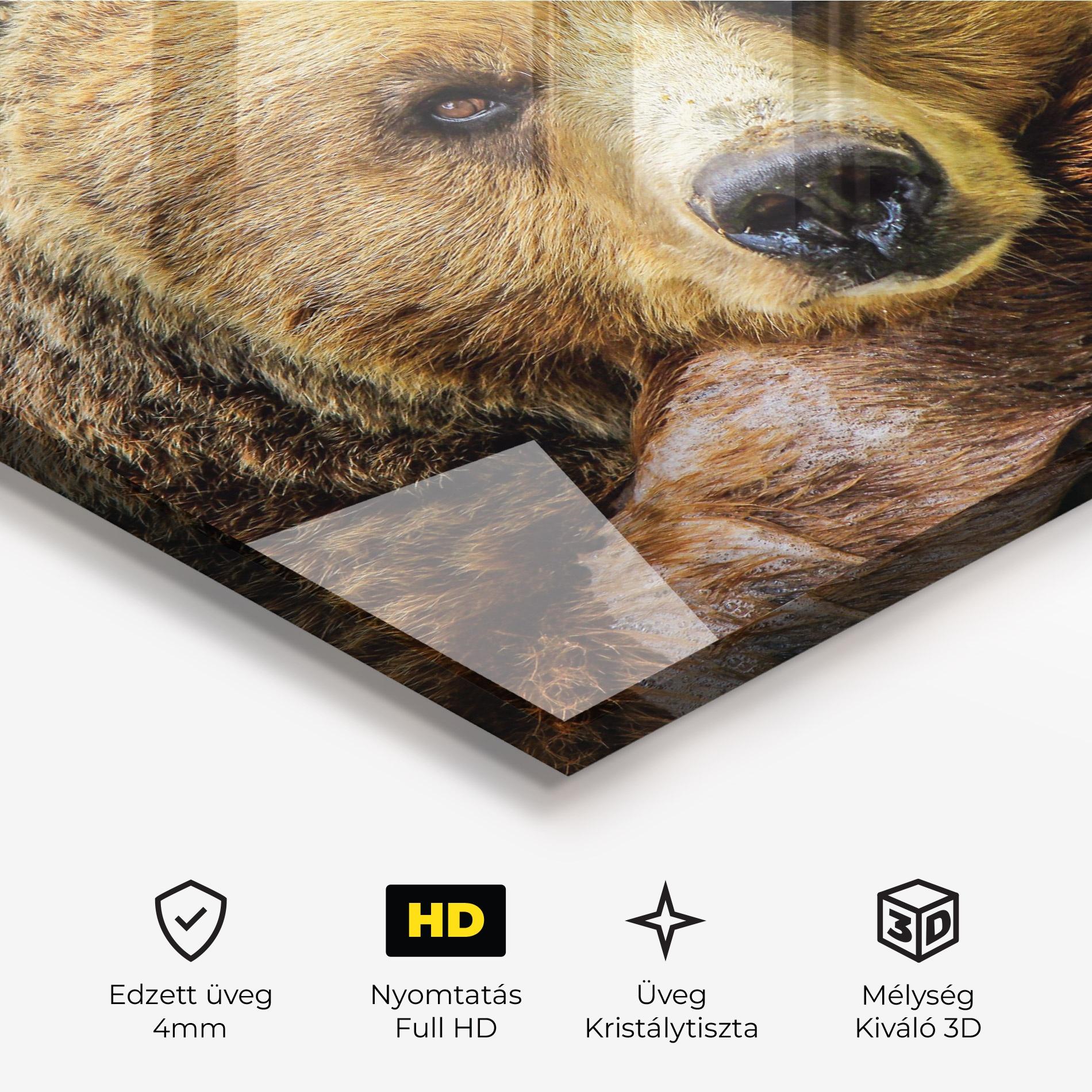 Üvegkép Bear mockup 3