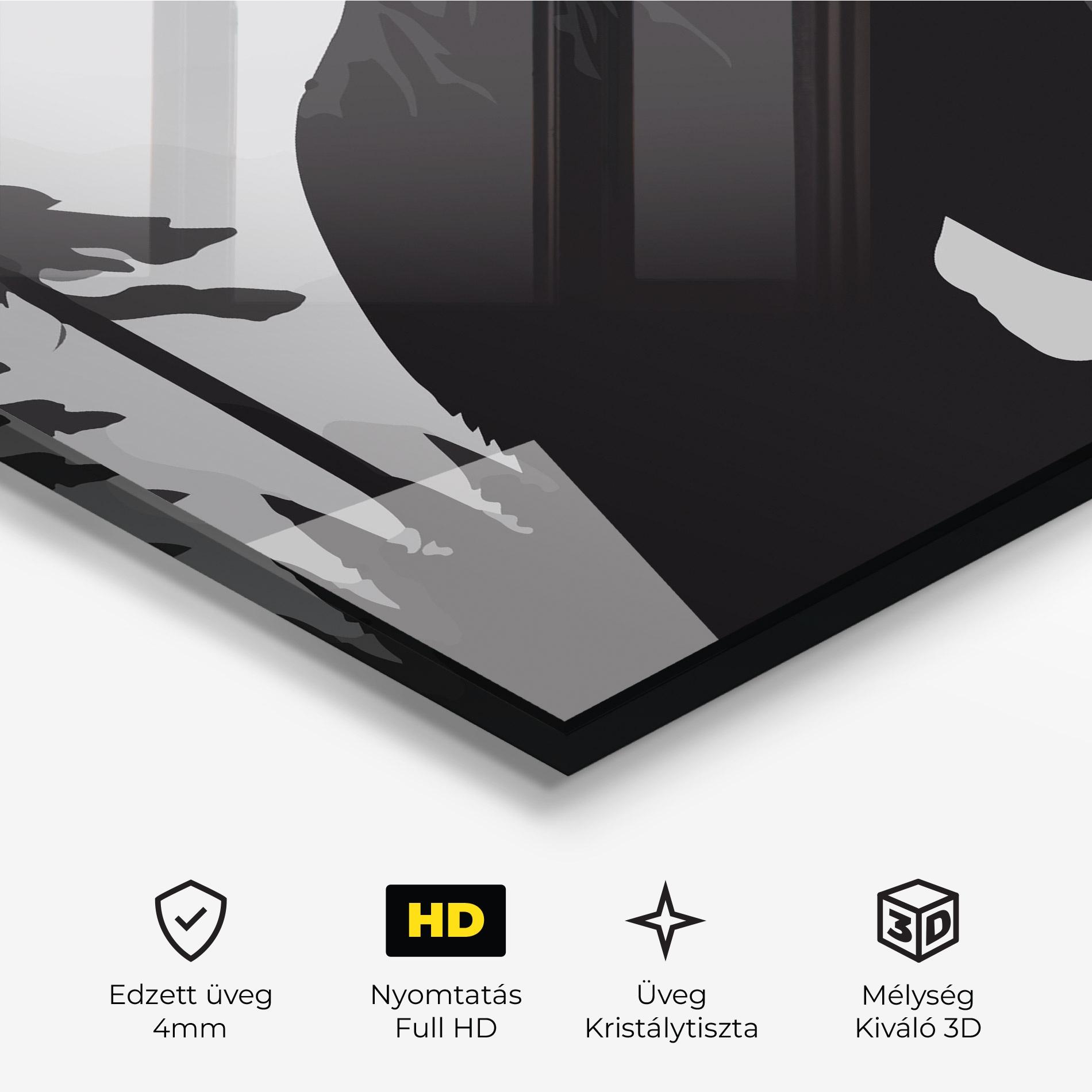 Üvegkép Forest Bear mockup 3